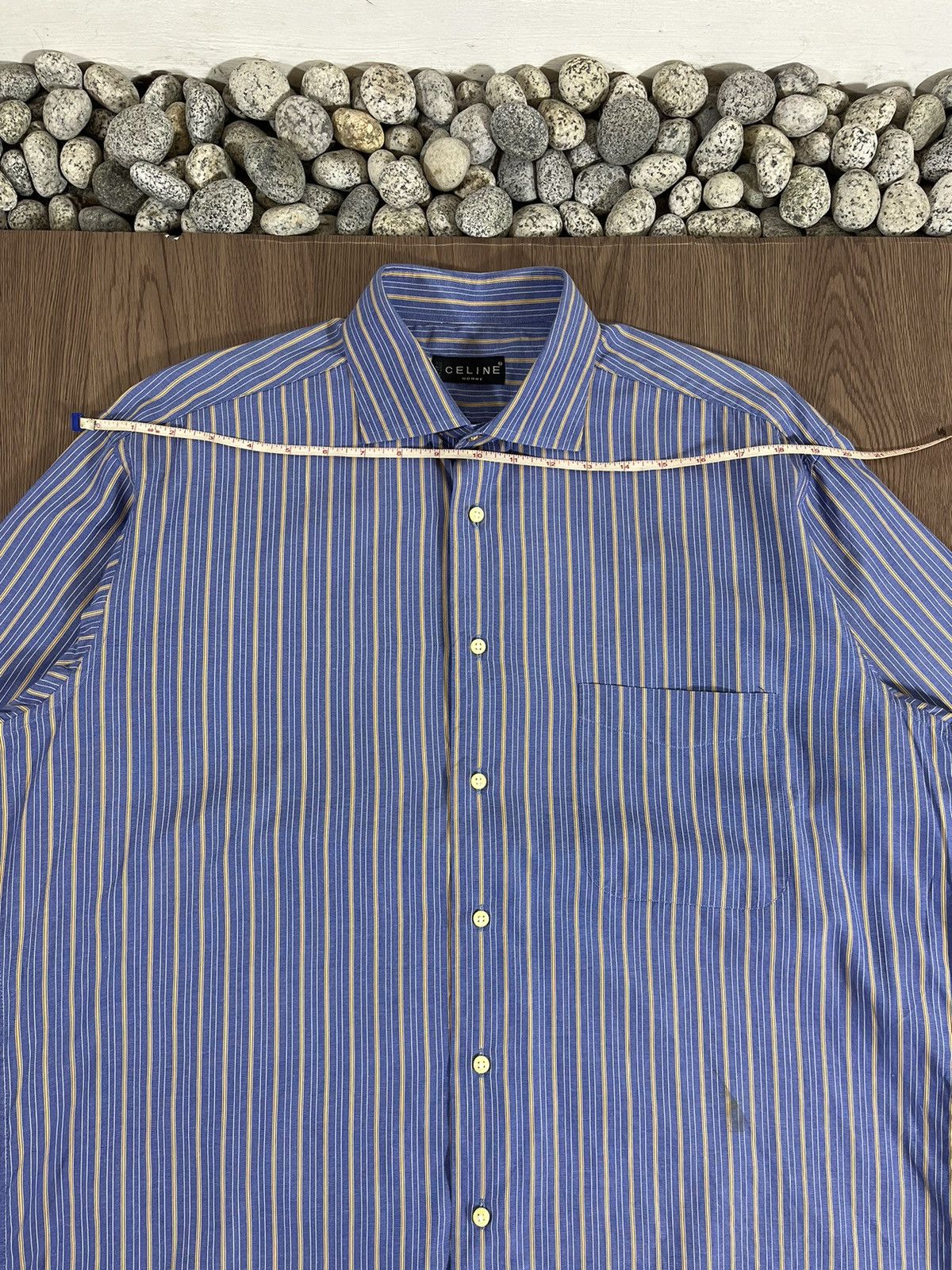 Celine CELINE Homme Vintage Striped ButtonUp Shirt – Made in France Size US XL / EU 56 / 4 - 14 Thumbnail