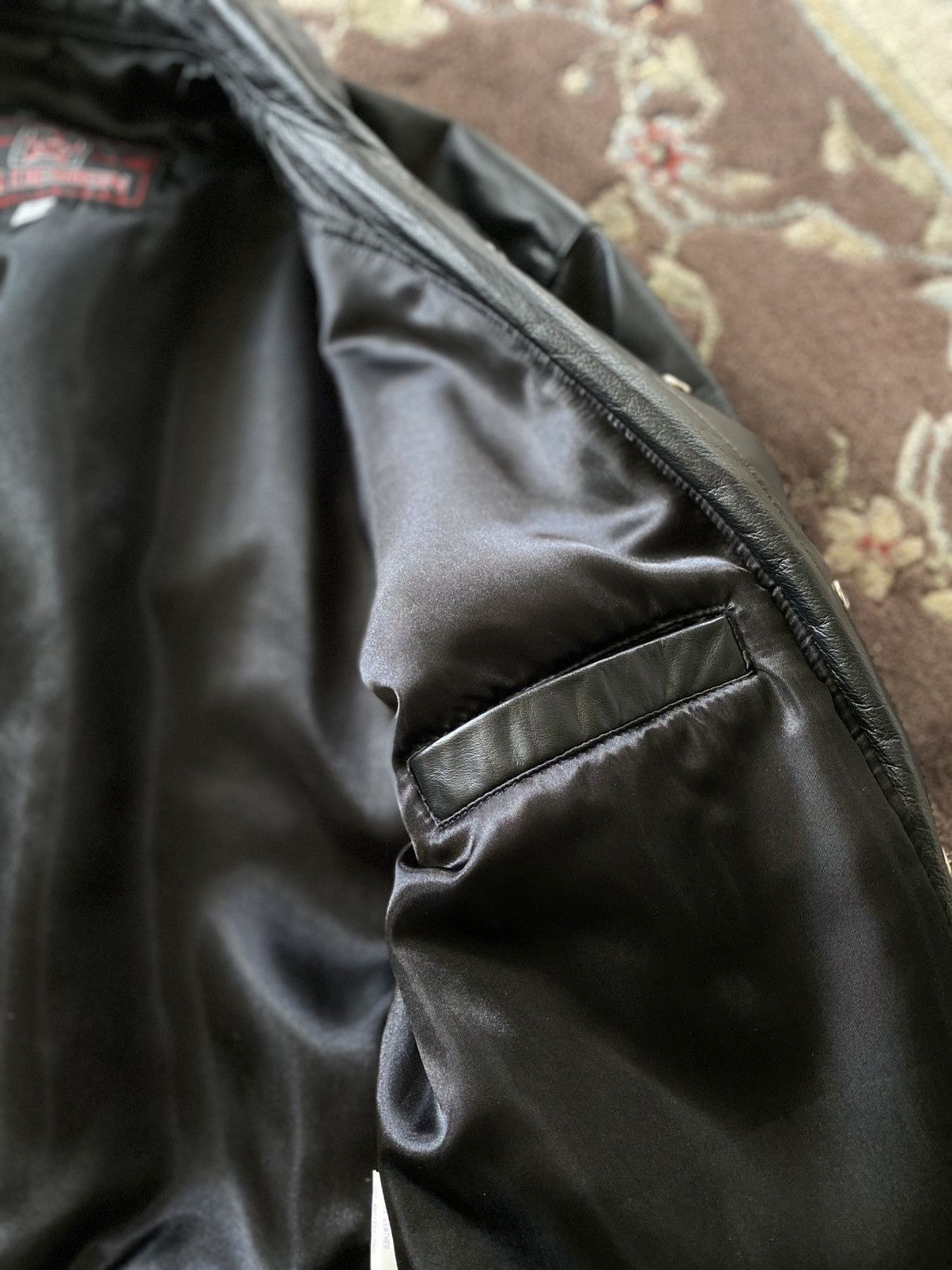 JH Design Vintage Gulfstream Leather Flight Jacket Made in USA Size US XL / EU 56 / 4 - 8 Thumbnail