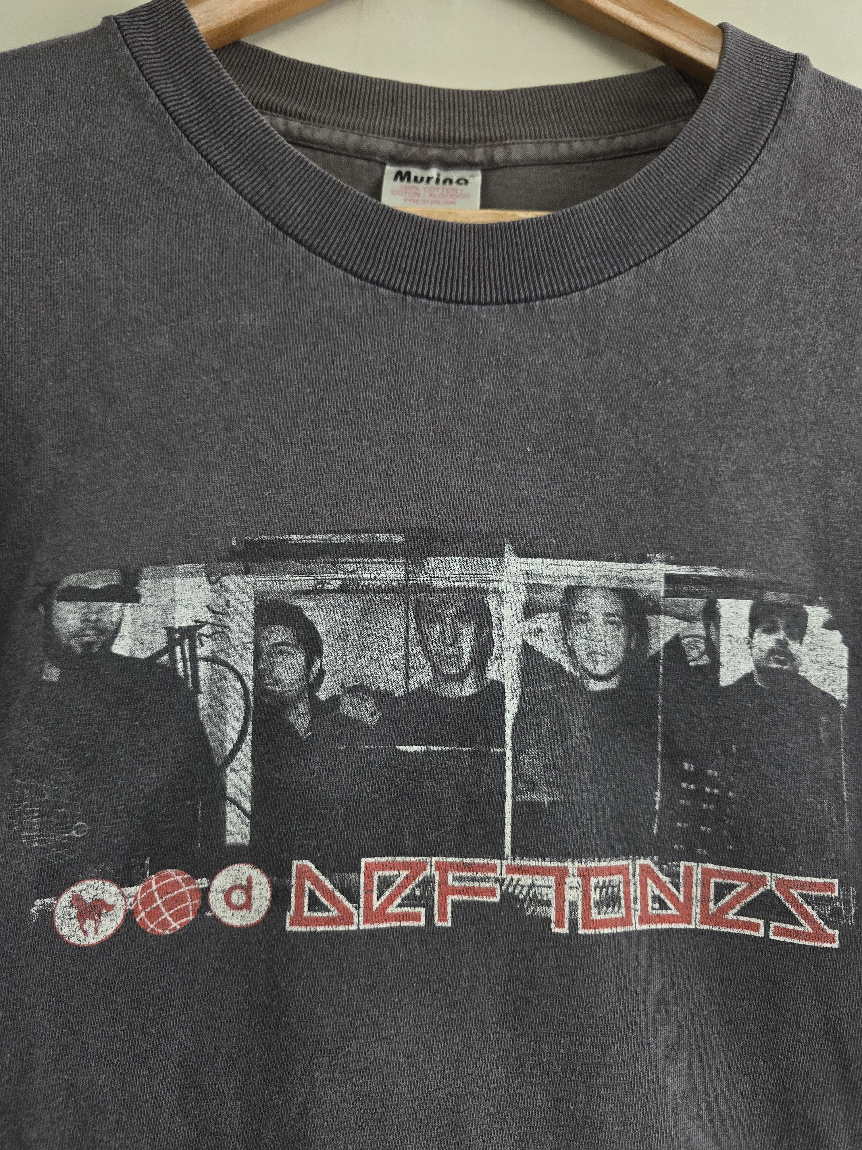 Band Tees × Vintage 90s Deftones White Pony Tour L 21.5" 29.5" Size US L / EU 52-54 / 3 - 3 Thumbnail