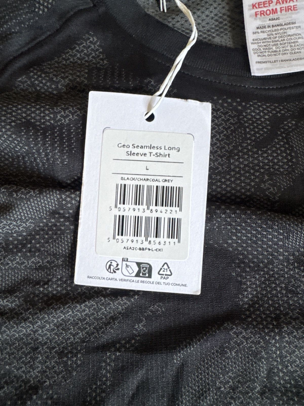 Gymshark Geo Seamless Long Sleeve T-Shirt Size US L / EU 52-54 / 3 - 2 Thumbnail