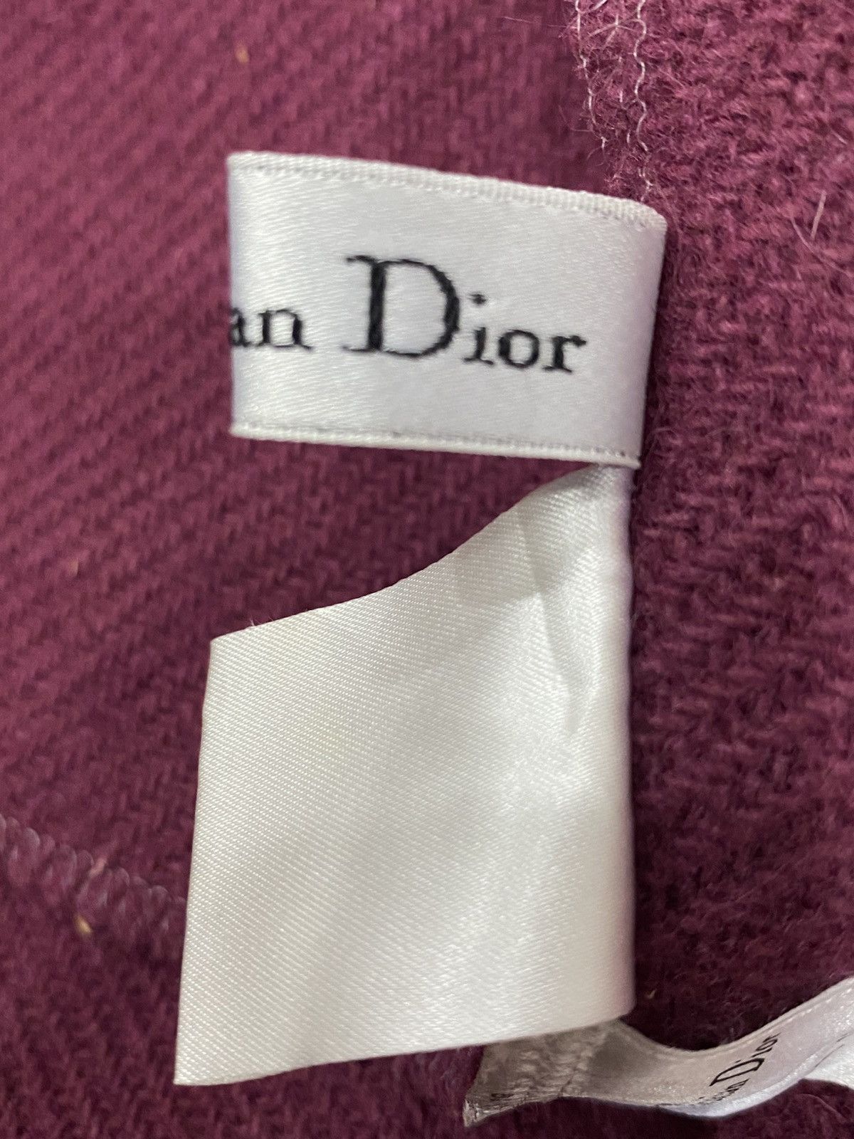 Christian Dior Monsieur Rare🔥CHRISTIAN DIOR Wool Shawl Body Size ONE SIZE - 17 Thumbnail