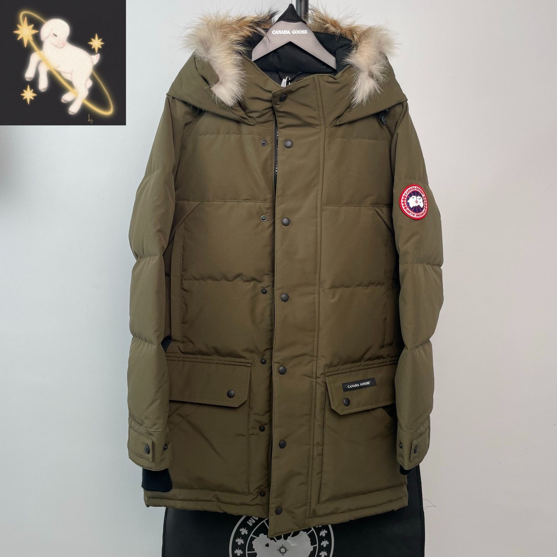 Canada Goose Canada Goose Green Heavy Coat M Men Size US M / EU 48-50 / 2 - 1 Thumbnail