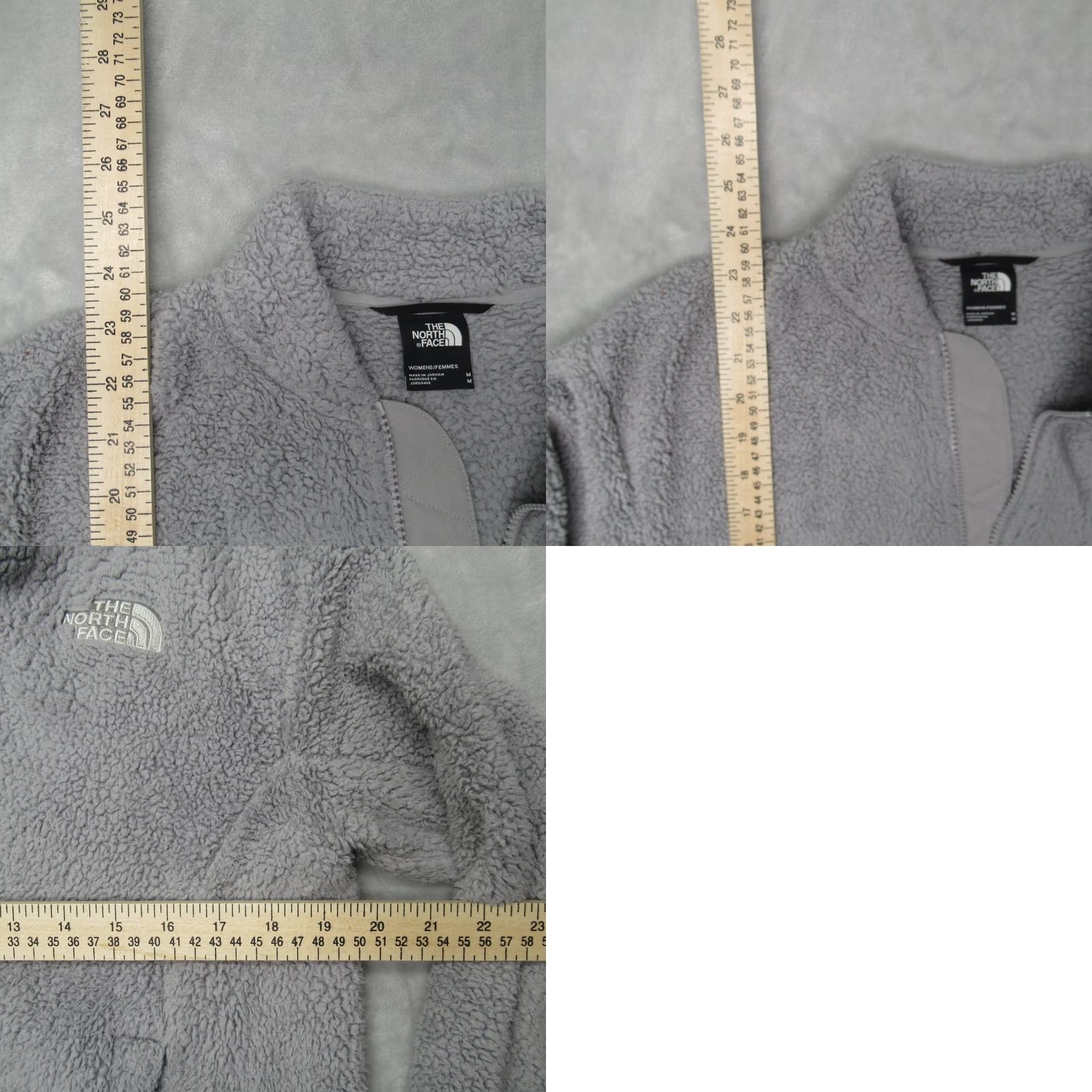 The North Face The North Face Jacket Womens Medium Gray Banded Collar Pockets Fleece Full Zip Size M / US 6-8 / IT 42-44 - 8 Thumbnail