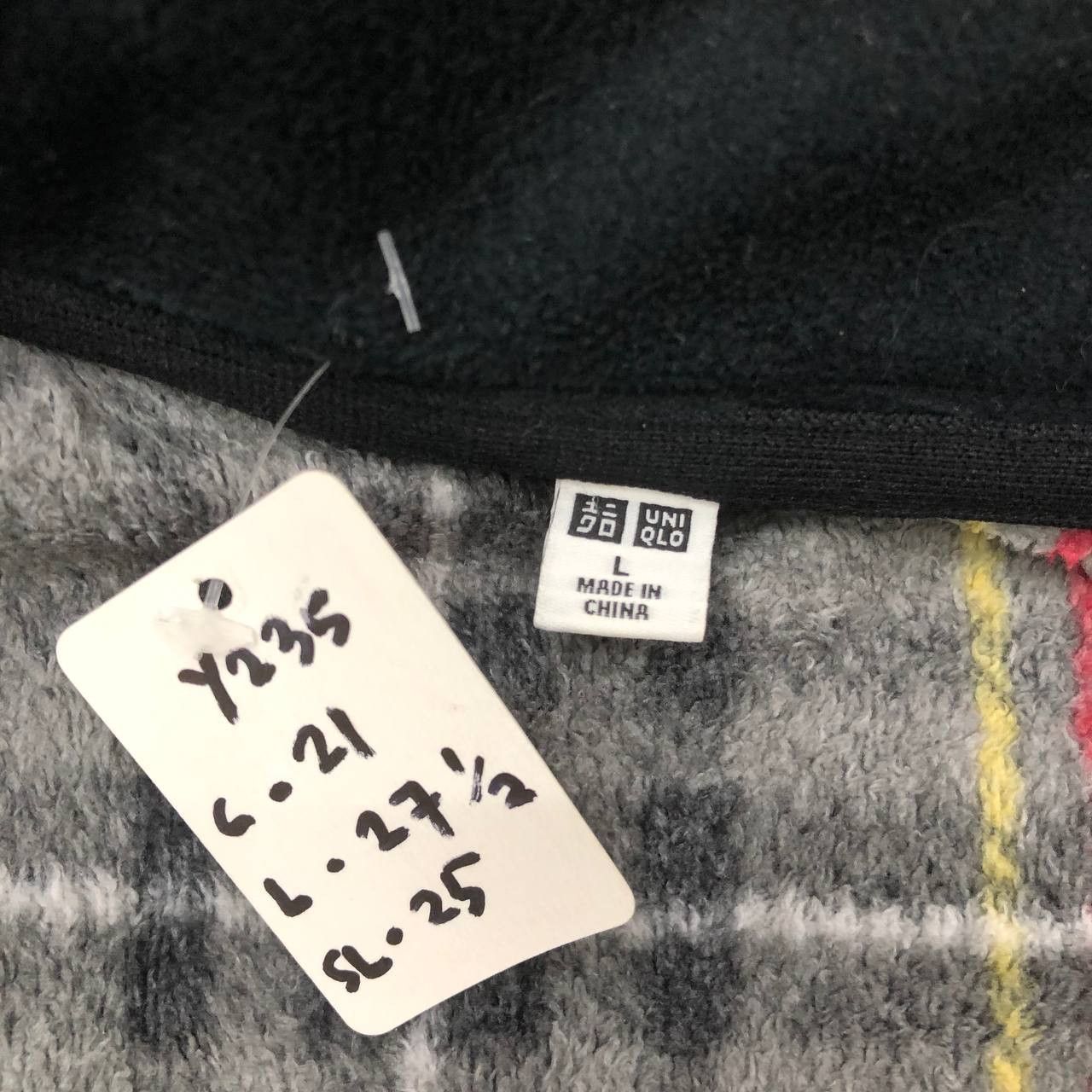 Japanese Brand × Uniqlo Y235 UNIQLO TARTAN FLEECE JACKET Size US L / EU 52-54 / 3 - 9 Thumbnail