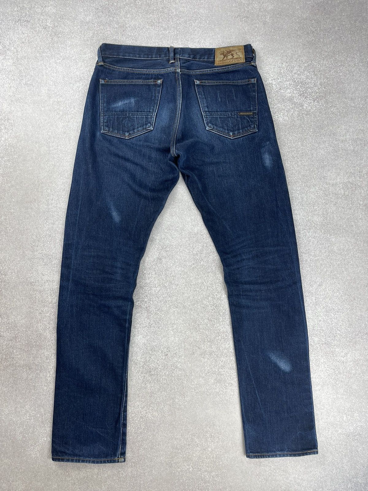 Indigofera Vintage Indigofera Selvedge Distressed Denim Jeans Size 34 Size US 34 / EU 50 - 11 Thumbnail