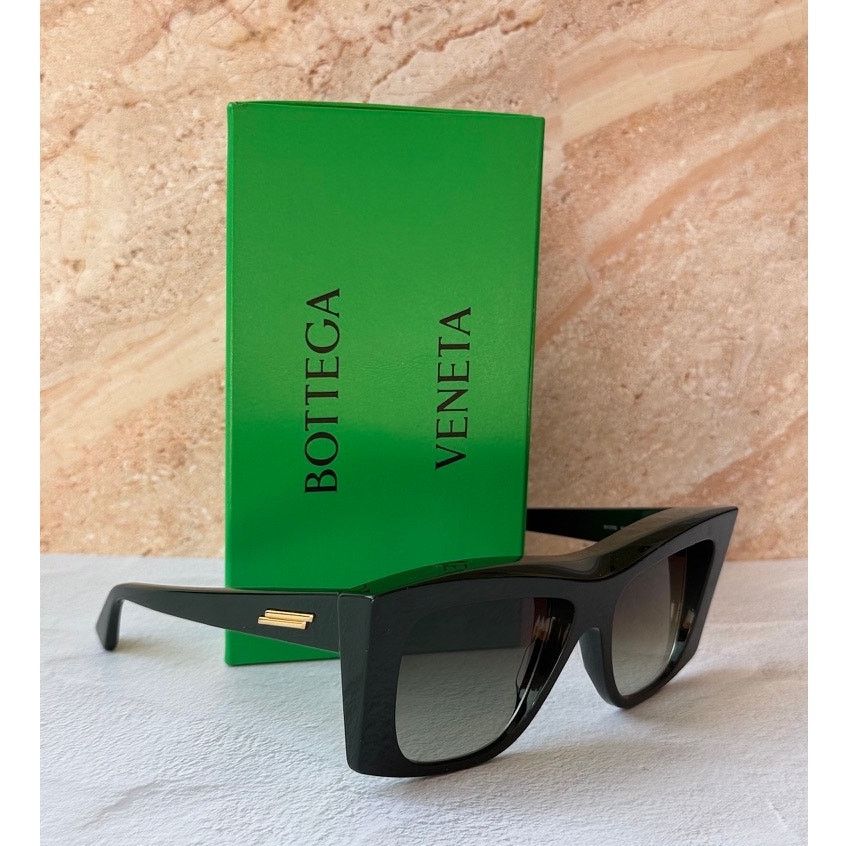 Bottega Veneta NEW Bottega Veneta BV1270S Green Oversized Sunglasses Size ONE SIZE - 1 Thumbnail