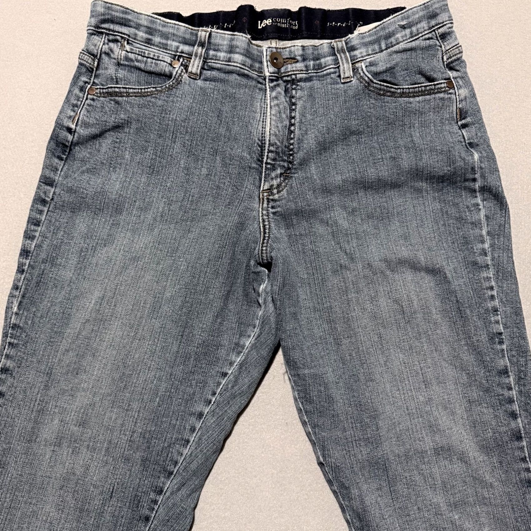 Lee Vintage Lee Jeans Bootcut Blue Denim 33x28.5 Men Regular Comfort Waistband 5-Pocket Style Denim Jeans Brown Logo - City College Theme Size US 33 - 4 Thumbnail