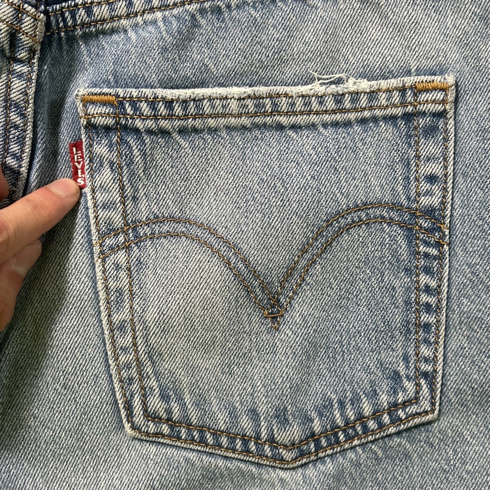 Levi's Levis Premium Loose Straight Jeans Women 27x29 Baggy Relaxed Size 27" / US 4 / IT 40 - 24 Thumbnail
