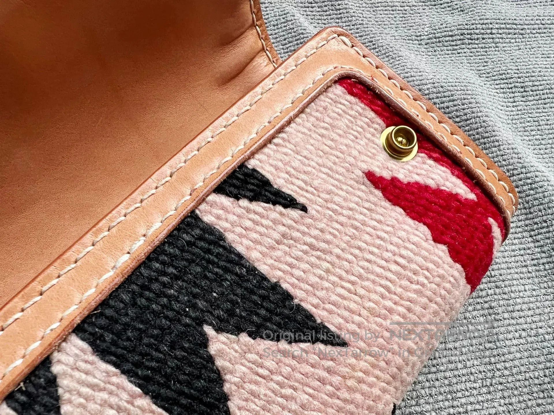 Japanese Brand Long Wallet with Navajo Blanket Design. Size ONE SIZE - 3 Thumbnail