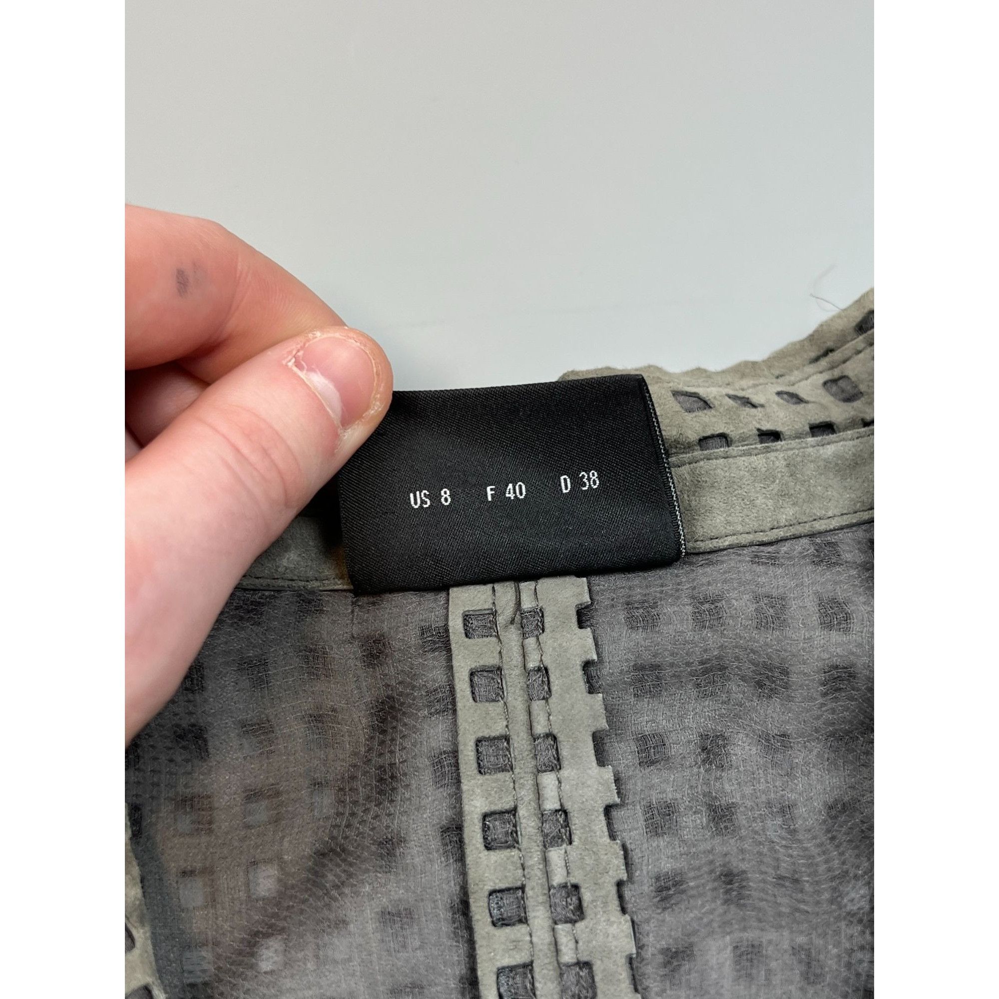 Akris Akris Suede Leather Perforated Blazer Jacket (Y0671) Size M / US 6-8 / IT 42-44 - 4 Thumbnail