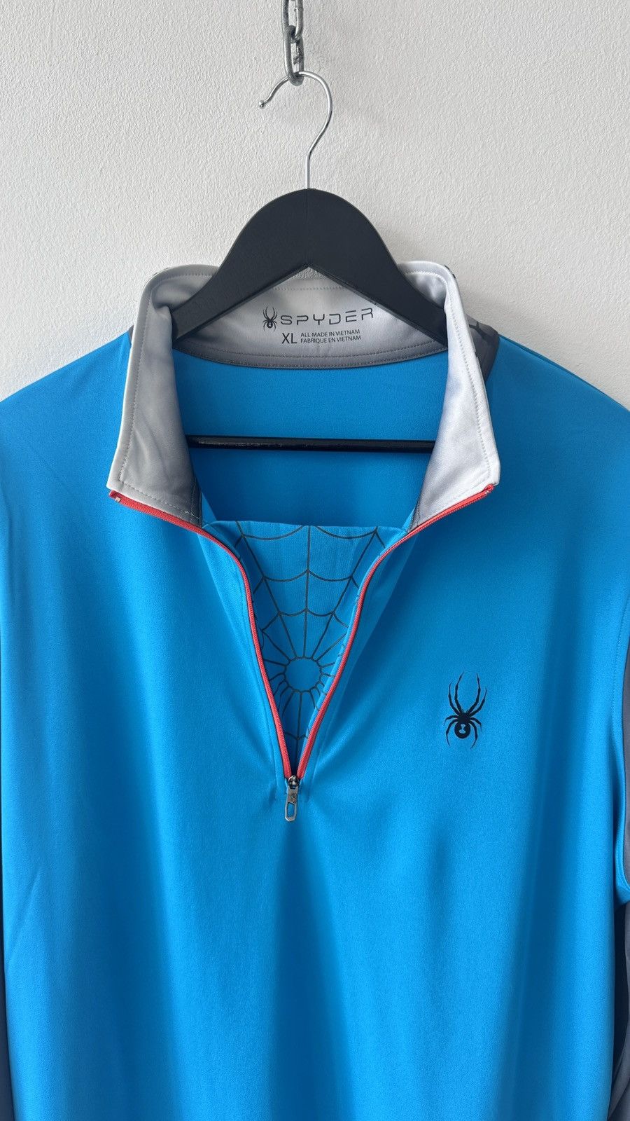Spyder Spyder 1/3 Zip Pullover Spider Web Print Long Sleeve Size XL Size US XL / EU 56 / 4 - 14 Thumbnail
