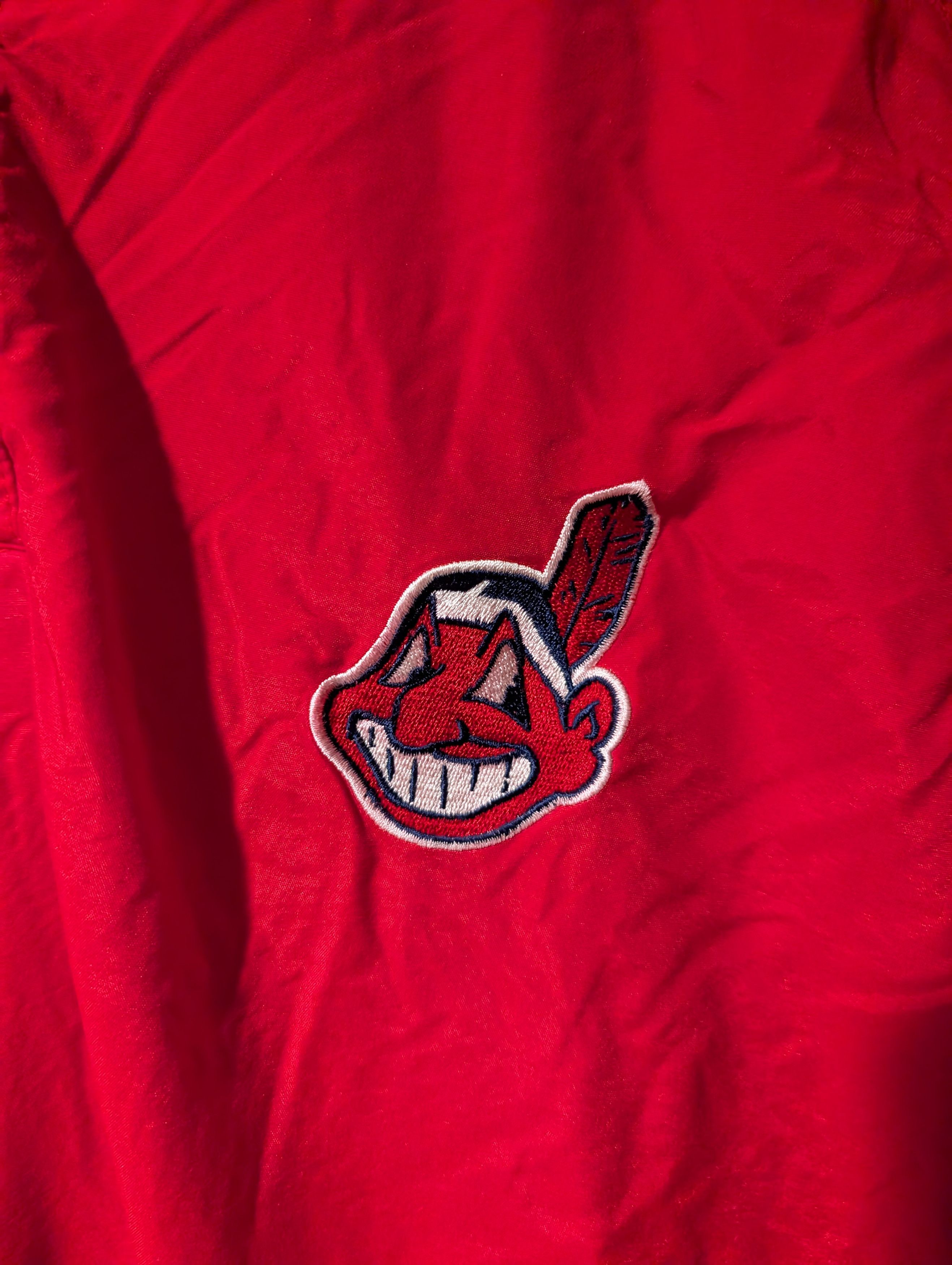 Starter Vintage 90s Cleveland Indians Starter Chief Wahoo Jacket Size US M / EU 48-50 / 2 - 2 Thumbnail