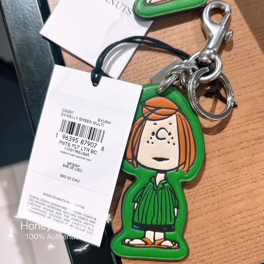Coach Coach X Peanuts Peppermint Patty Bag Charm CBG57 Size ONE SIZE - 3 Thumbnail