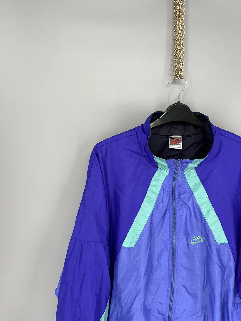 Vintage 80s Vintage Nike Just do it Nylon Track Top Jacket Size US XXL / EU 58 / 5 - 4 Thumbnail