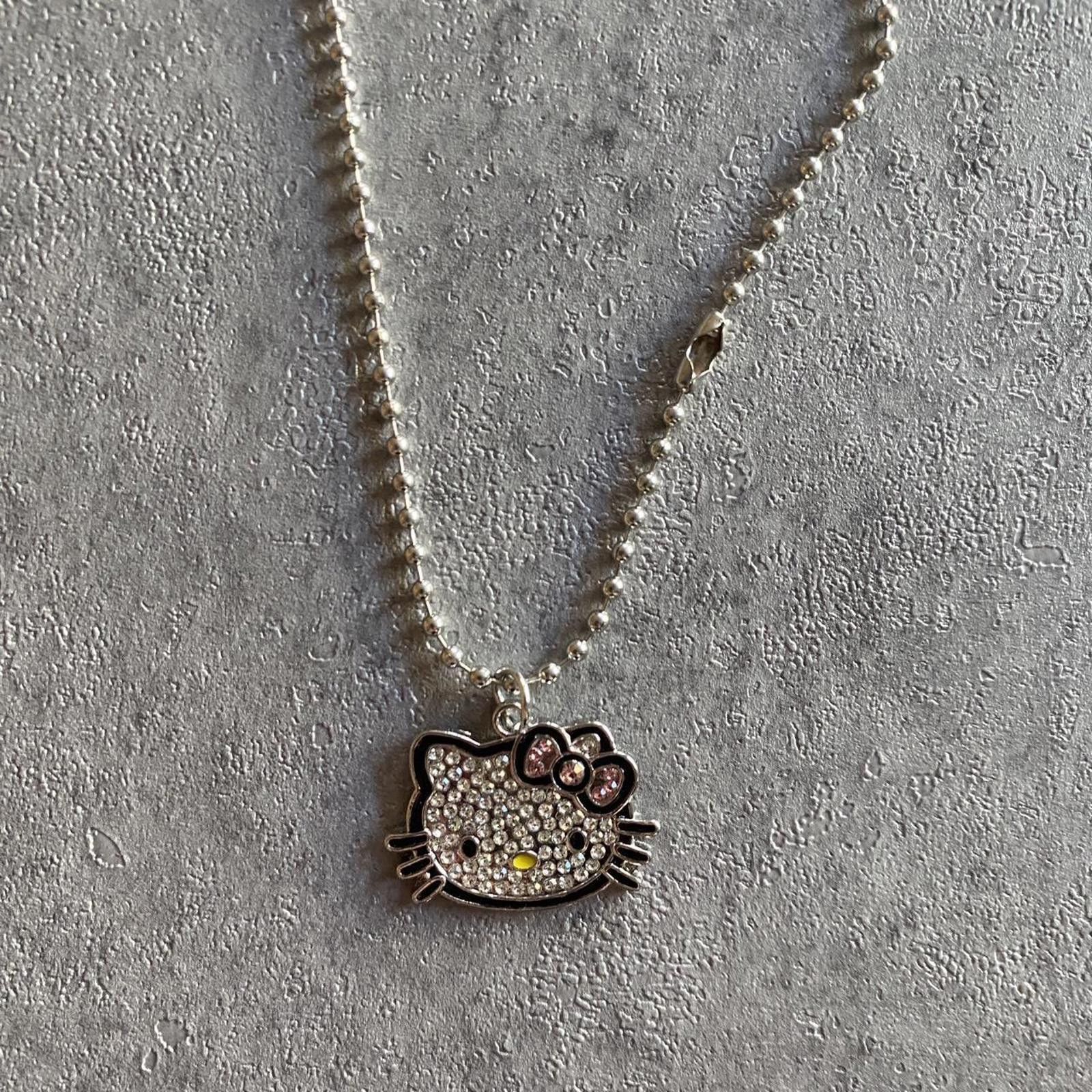 Other Y2k studded bling grunge hello kitty necklace Size ONE SIZE - 2 Thumbnail