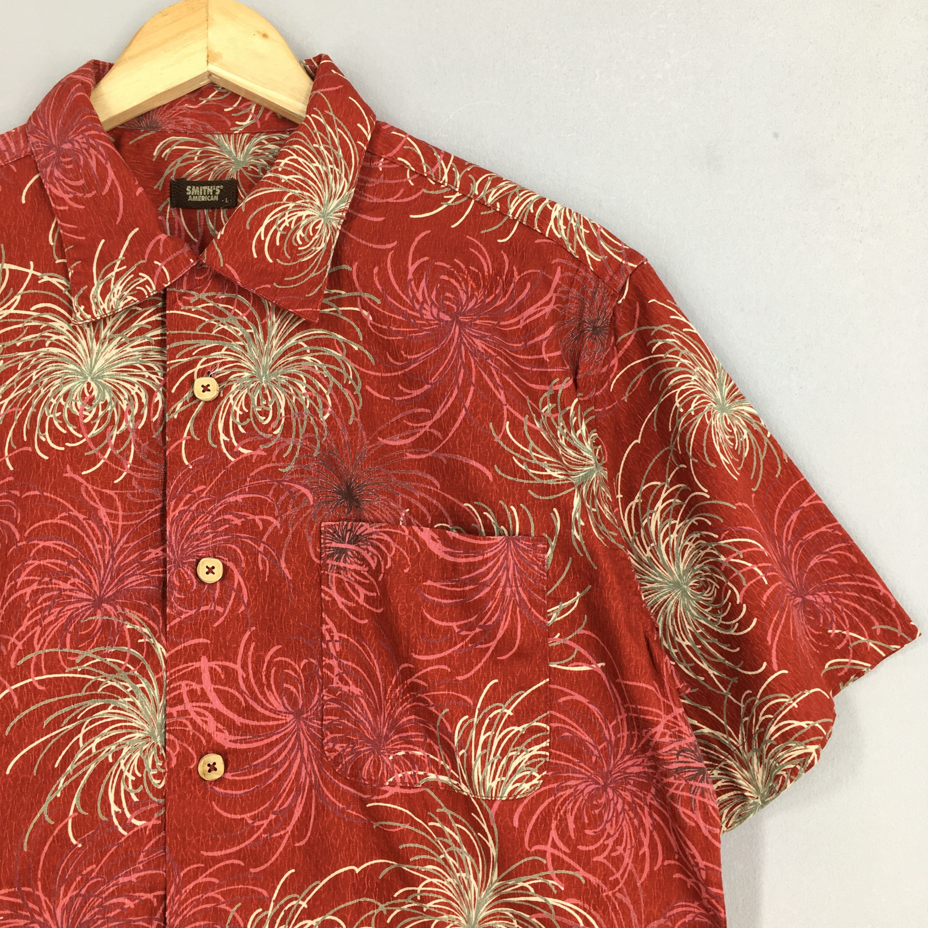 Ron Jon Surf Shop Vintage 90s Hawaii Aloha Floral Cotton Shirt Large Size US L / EU 52-54 / 3 - 2 Thumbnail