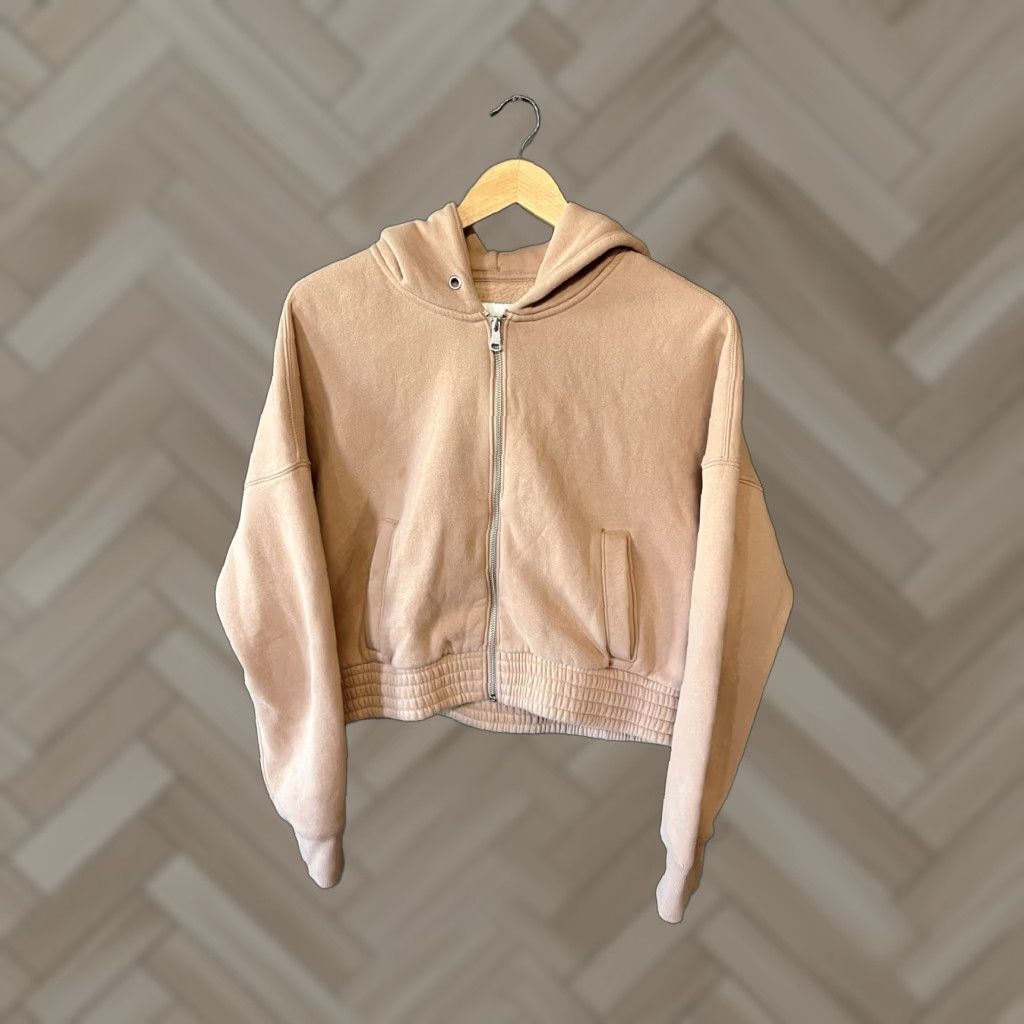 Abercrombie & Fitch Abercrombie & Fitch Womens Orange Cropped Full Zip Hooded Sweatshirt M Size Orange Full Zip Hooded Sweatshirt Womens Abercrombie & Fitch Size M / US 6-8 / IT 42-44 - 1 Thumbnail