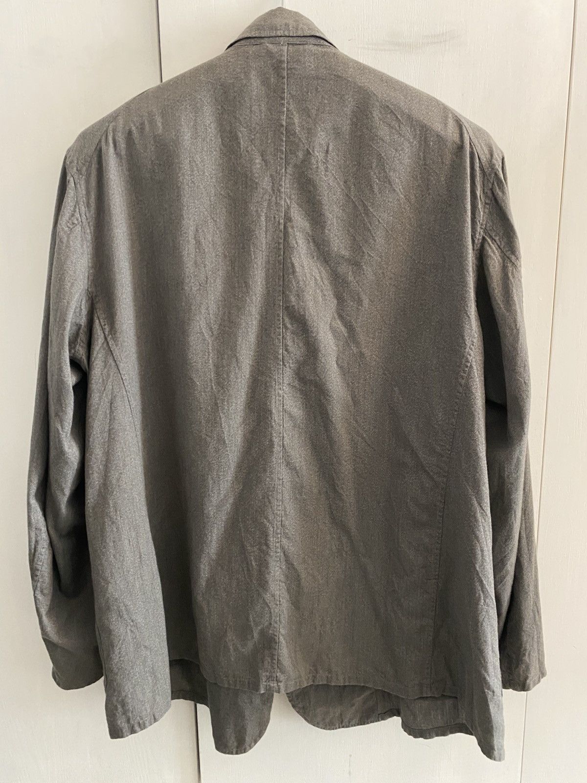 Comoli Comoli SS22 Twisted Heather Grey Cotton Jacket Size US L / EU 52-54 / 3 - 2 Thumbnail