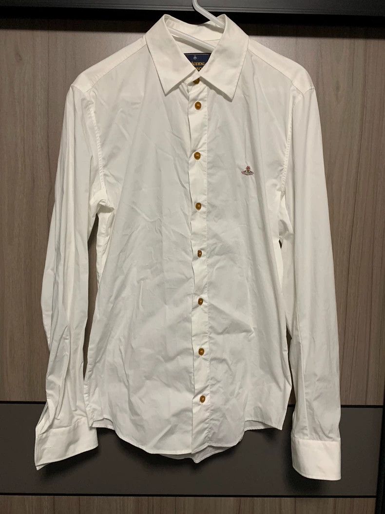 Vivienne Westwood Vivienne Westwood Men's long sleeve white shirt Size US M / EU 48-50 / 2 - 2 Thumbnail