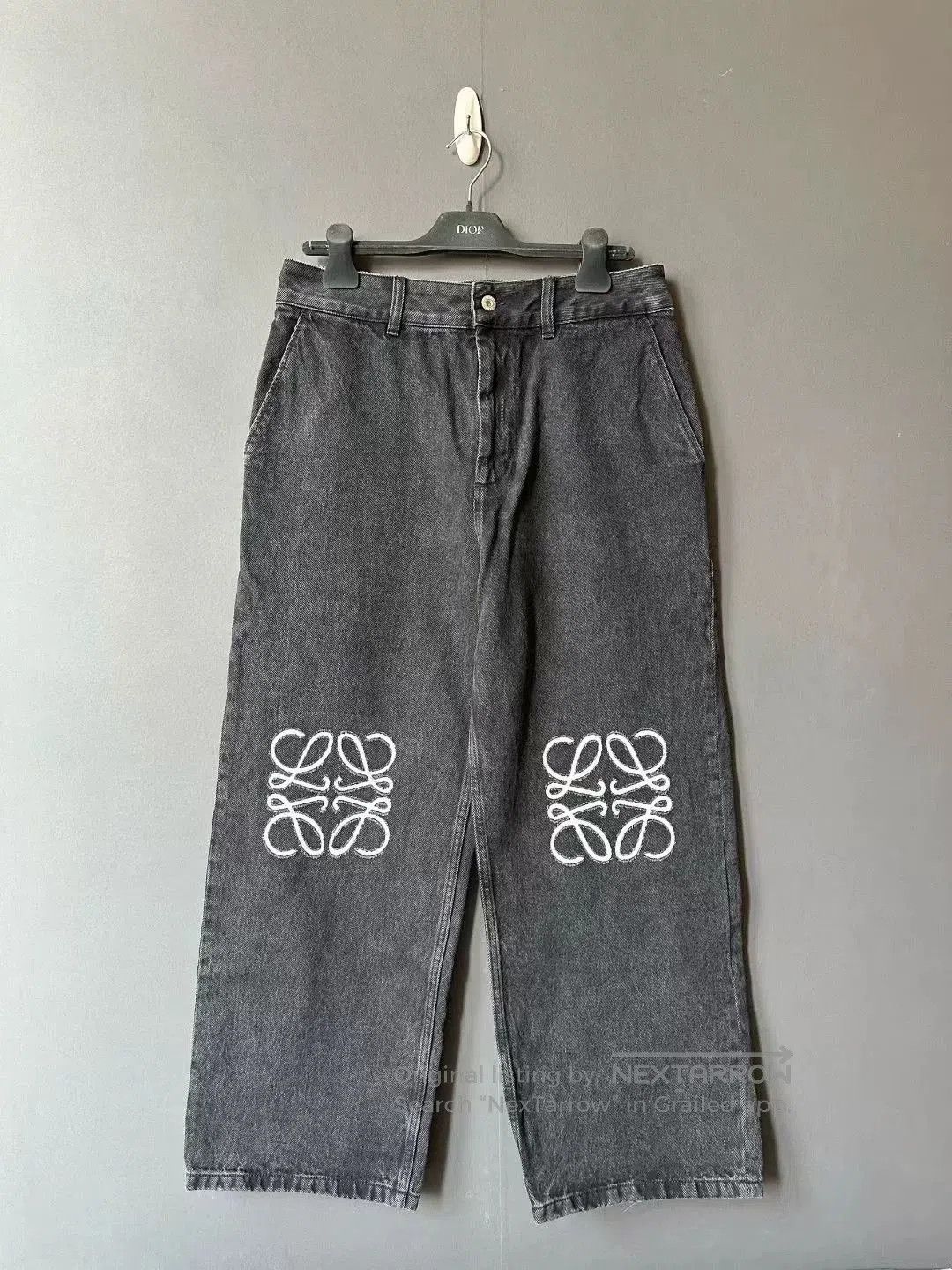 Loewe loewe embroidered logo denim pants. Size US 38 / EU 54 - 1 Thumbnail