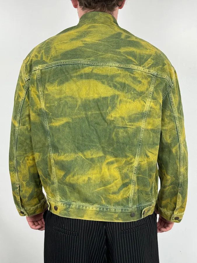 Acne Studios Acne Studios Acid Wash Green & Yellow Denim Jacket Size US L / EU 52-54 / 3 - 3 Thumbnail
