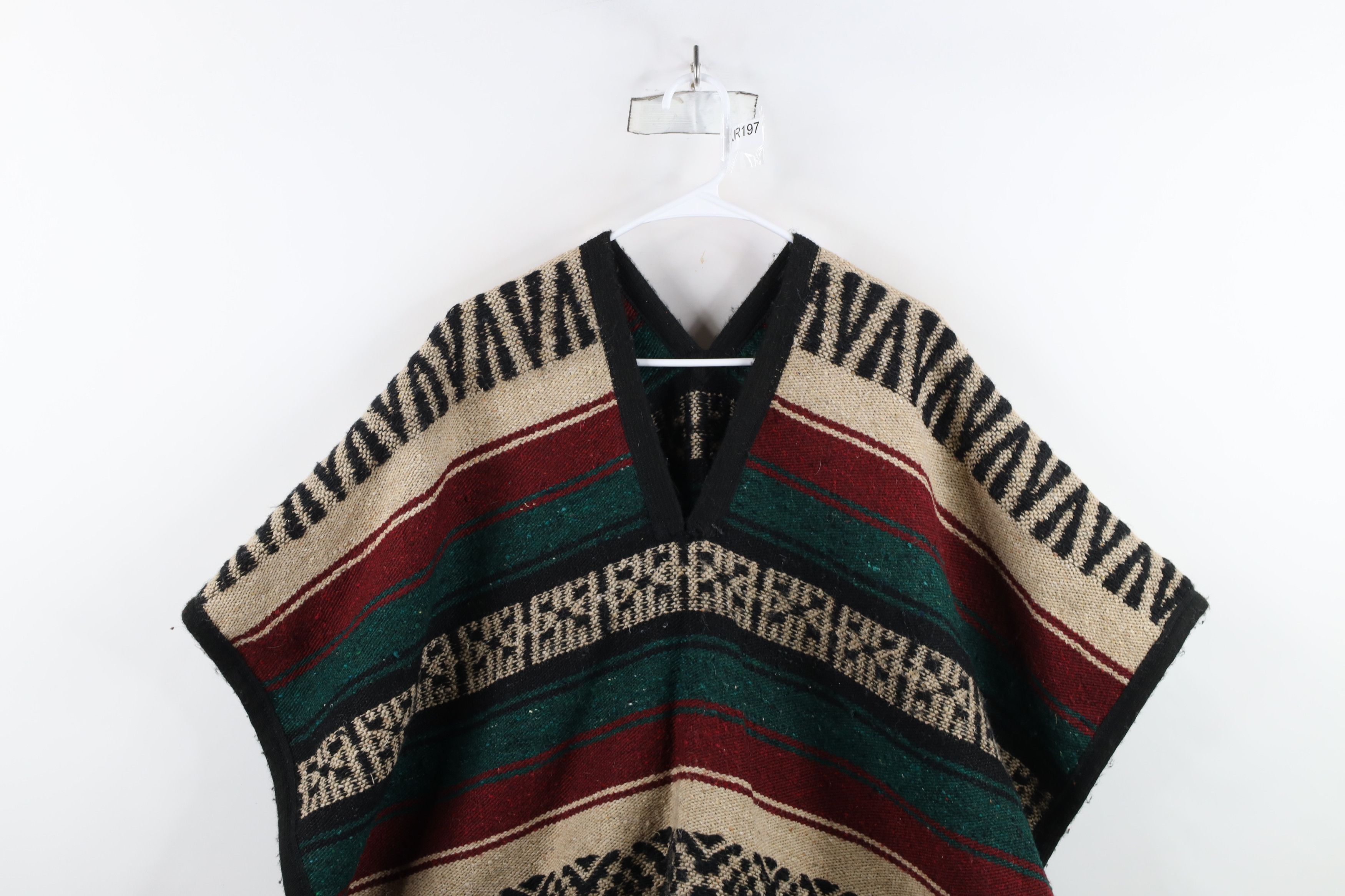 Vintage Vintage 90s Streetwear Adult Fringed Drug Rug Blanket Poncho Size US L / EU 52-54 / 3 - 2 Thumbnail