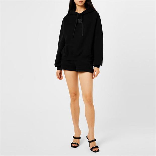 o1g2r1mq0824 Essntial Logo Hoodies in Black