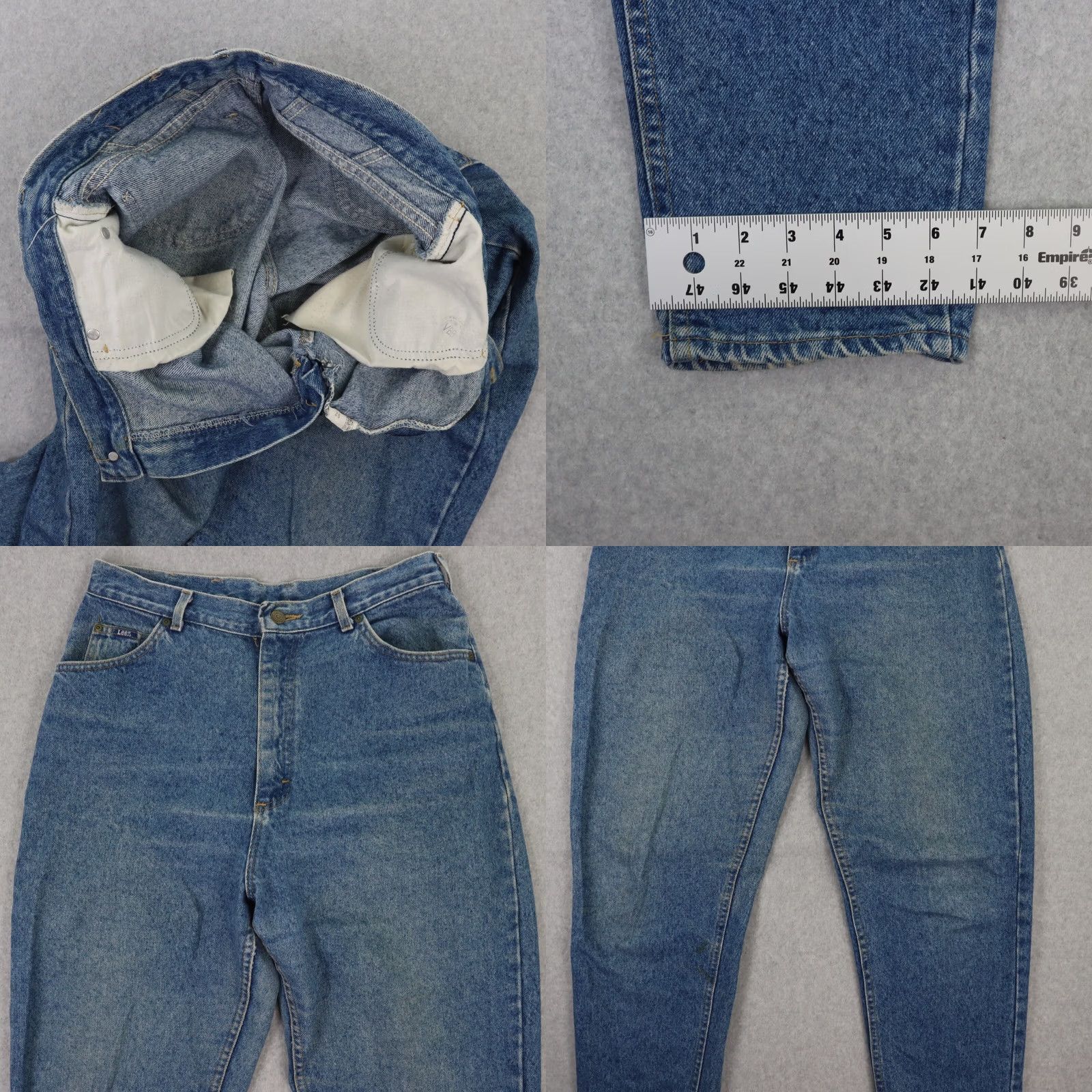 Lee VINTAGE Lee Jeans MENS 34x31 Denim Blue Straight Back In USA RN 34783 Size US 34 / EU 50 - 8 Thumbnail