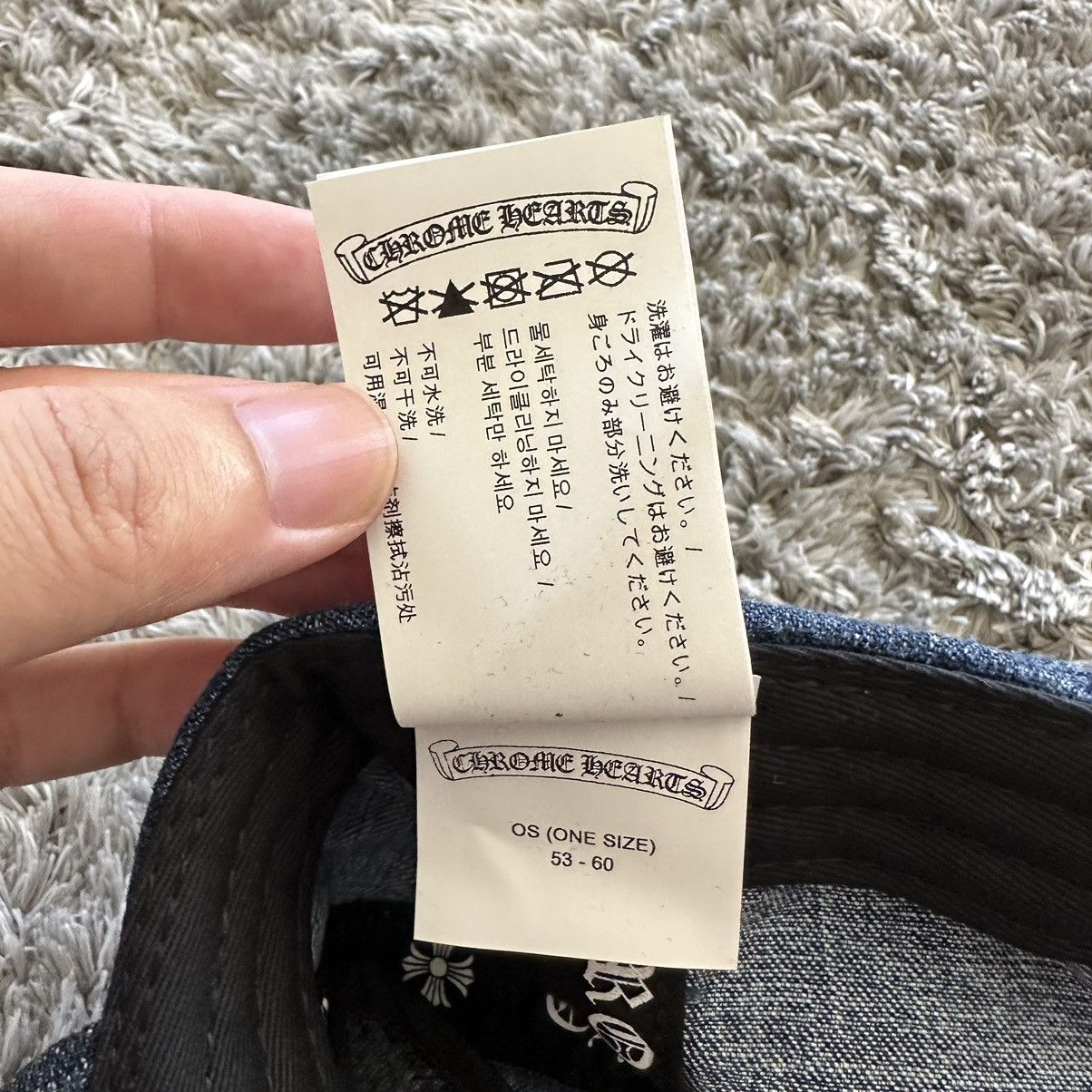 Chrome Hearts Chrome Hearts Dagger Denim Hat with Silver Buttons Size ONE SIZE - 8 Thumbnail