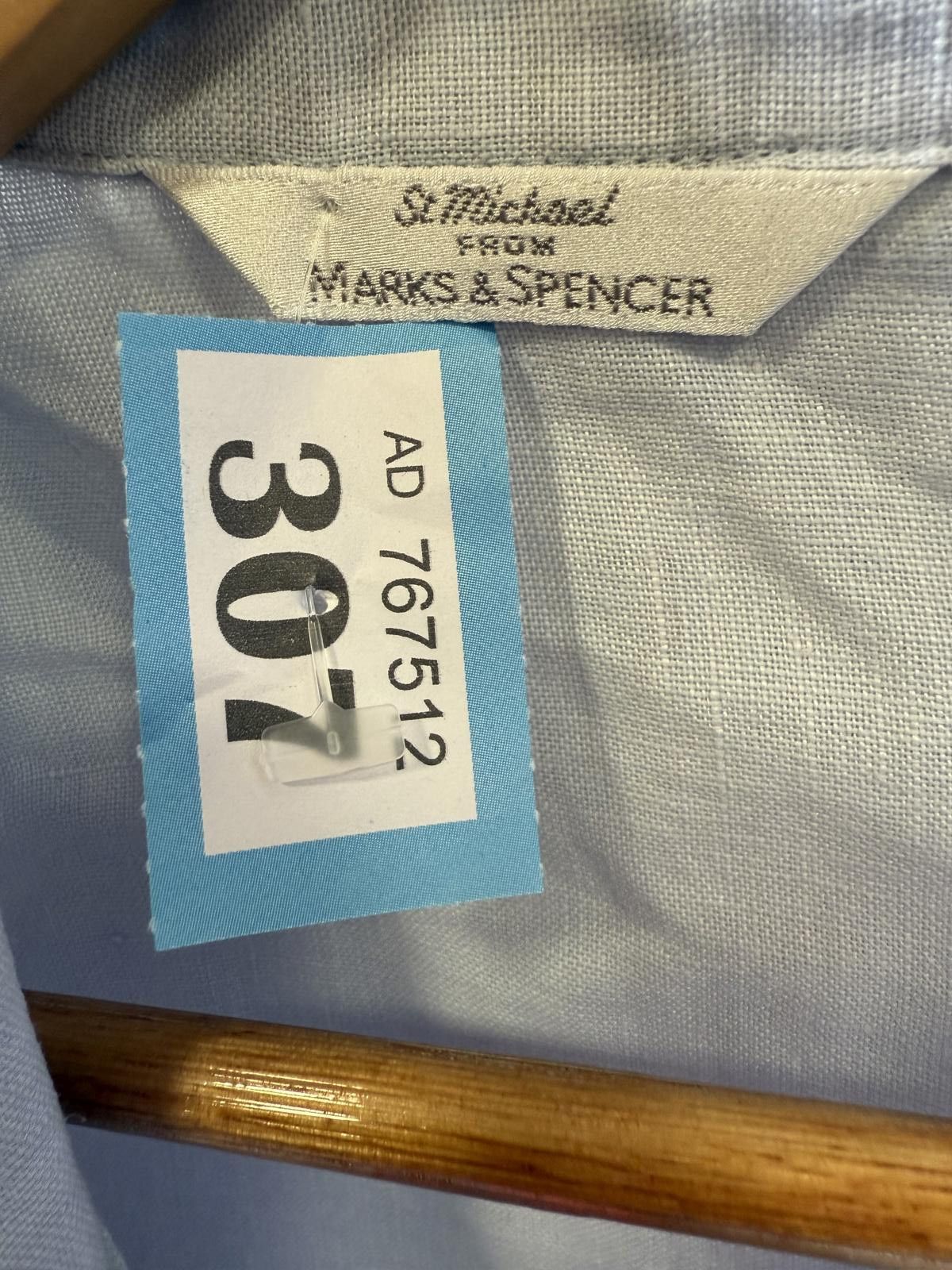 Designer St Michael Powder Blue Women's Blouse Shirt UK Size 12 Size US L / EU 52-54 / 3 - 2 Thumbnail