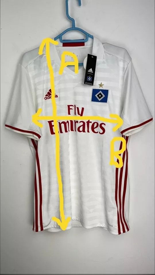 Adidas SV HAMBURG 2016 2017 HOME FOOTBALL SHIRT SOCCER JERSEY Size US M / EU 48-50 / 2 - 17 Thumbnail