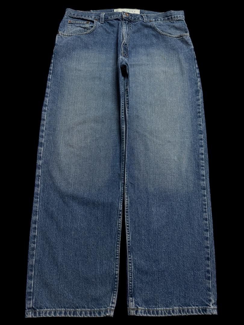 Japanese Brand LOOSE Vintage Y2K Arizona Mudwash Blue Denim Jean Baggy Size US 36 / EU 52 - 1 Thumbnail