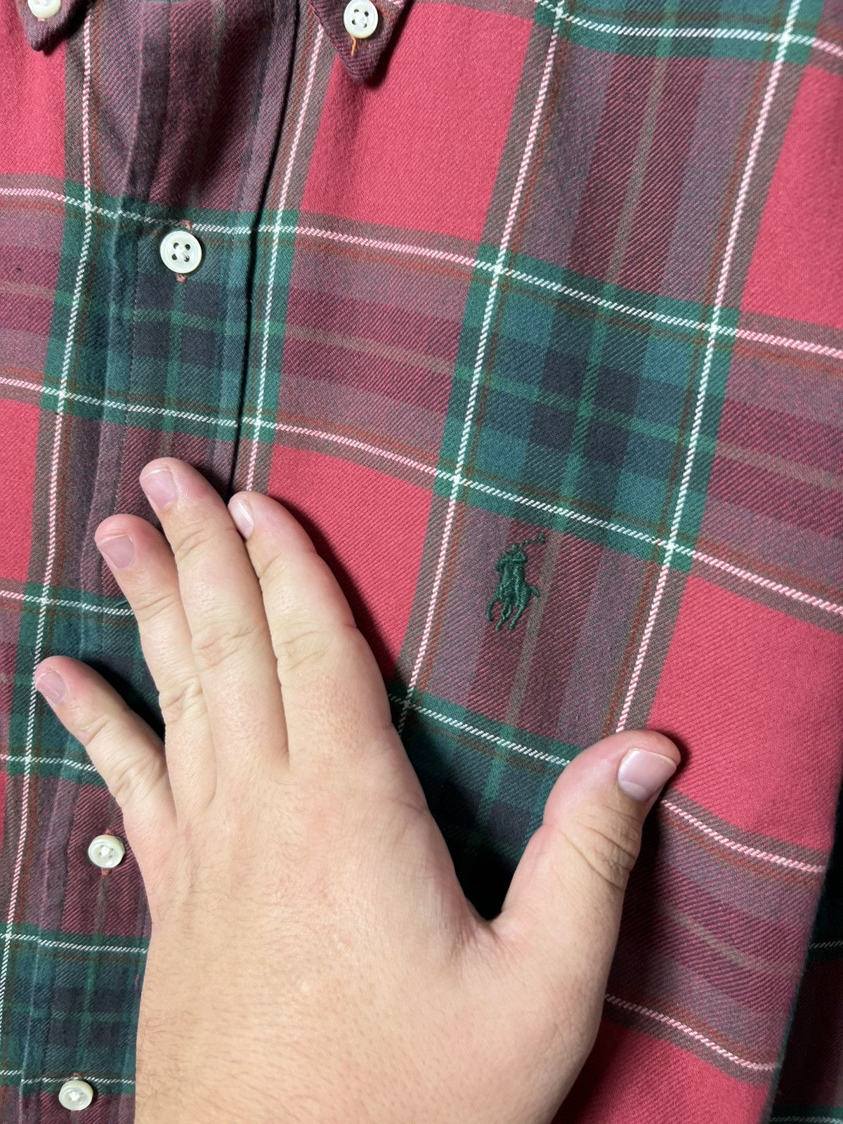 Flannel × Polo Ralph Lauren × Vintage Polo Ralph Lauren American Plaid Checkered Flannel Shirt Size US M / EU 48-50 / 2 - 4 Thumbnail