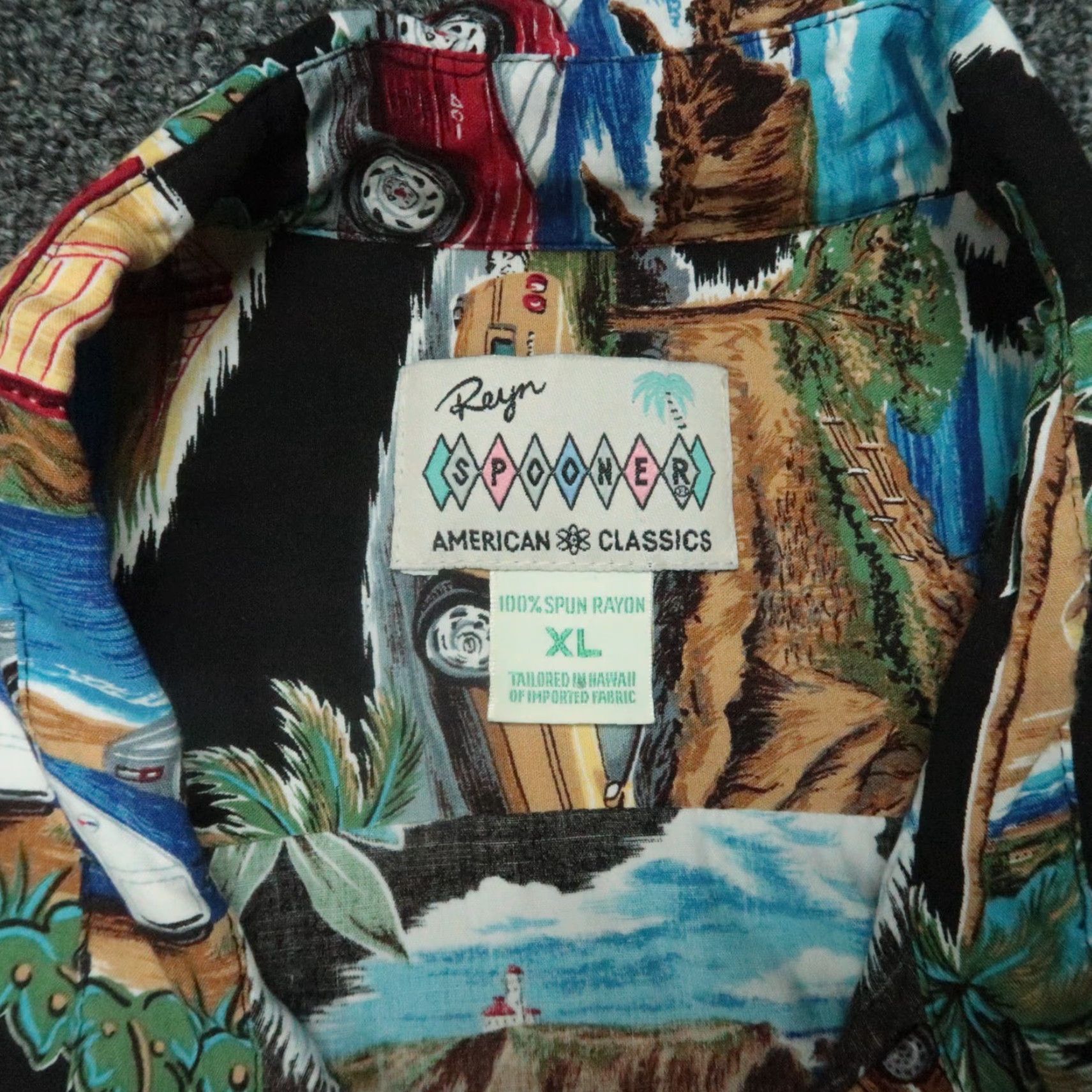 Reyn Spooner VINTAGE Reyn Spooner Shirt Mens XL Black Hawaiian Sports Cars USA Size US XL / EU 56 / 4 - 3 Thumbnail