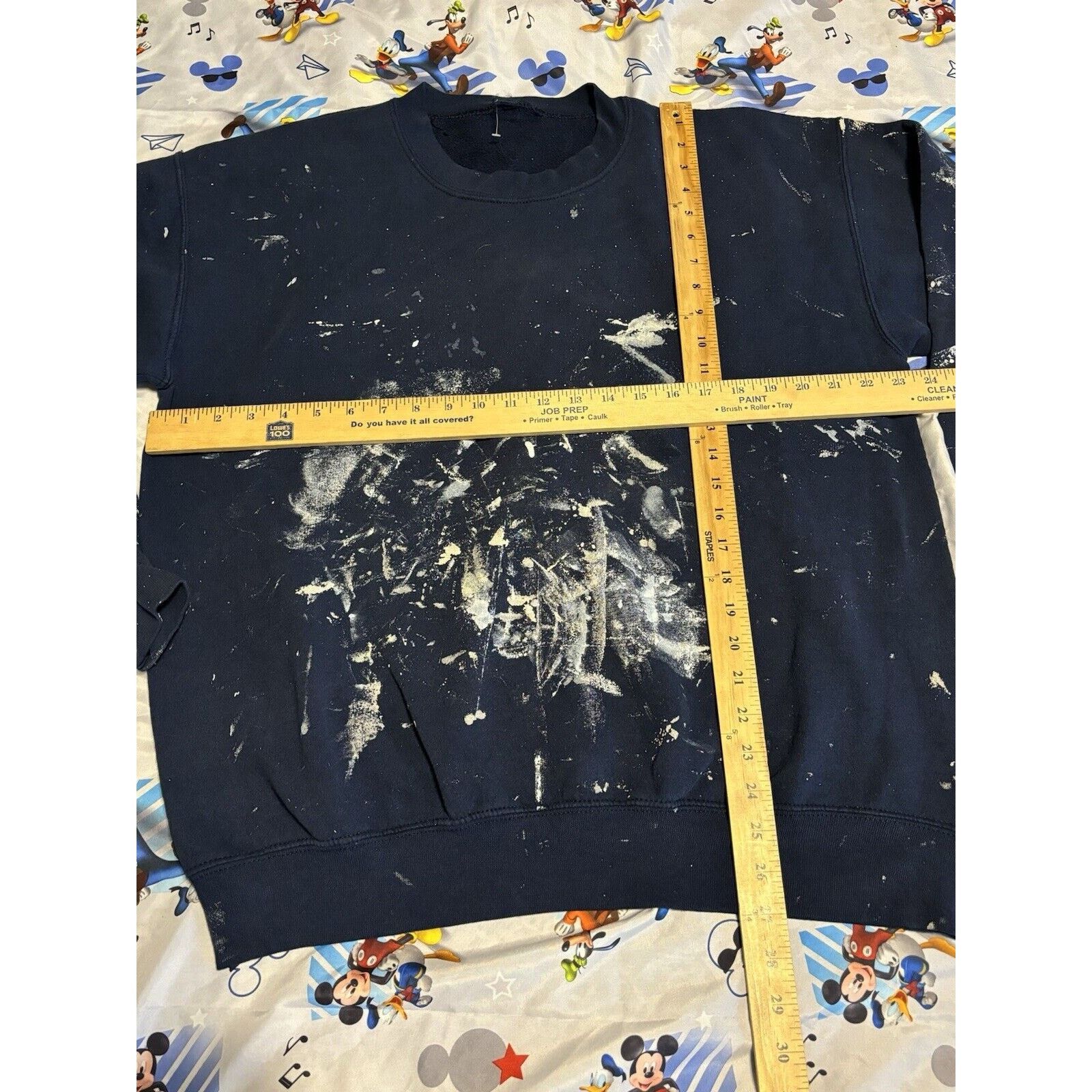 Other Vintage thrashed blue paint custom Crewneck navy blue Size US L / EU 52-54 / 3 - 7 Thumbnail