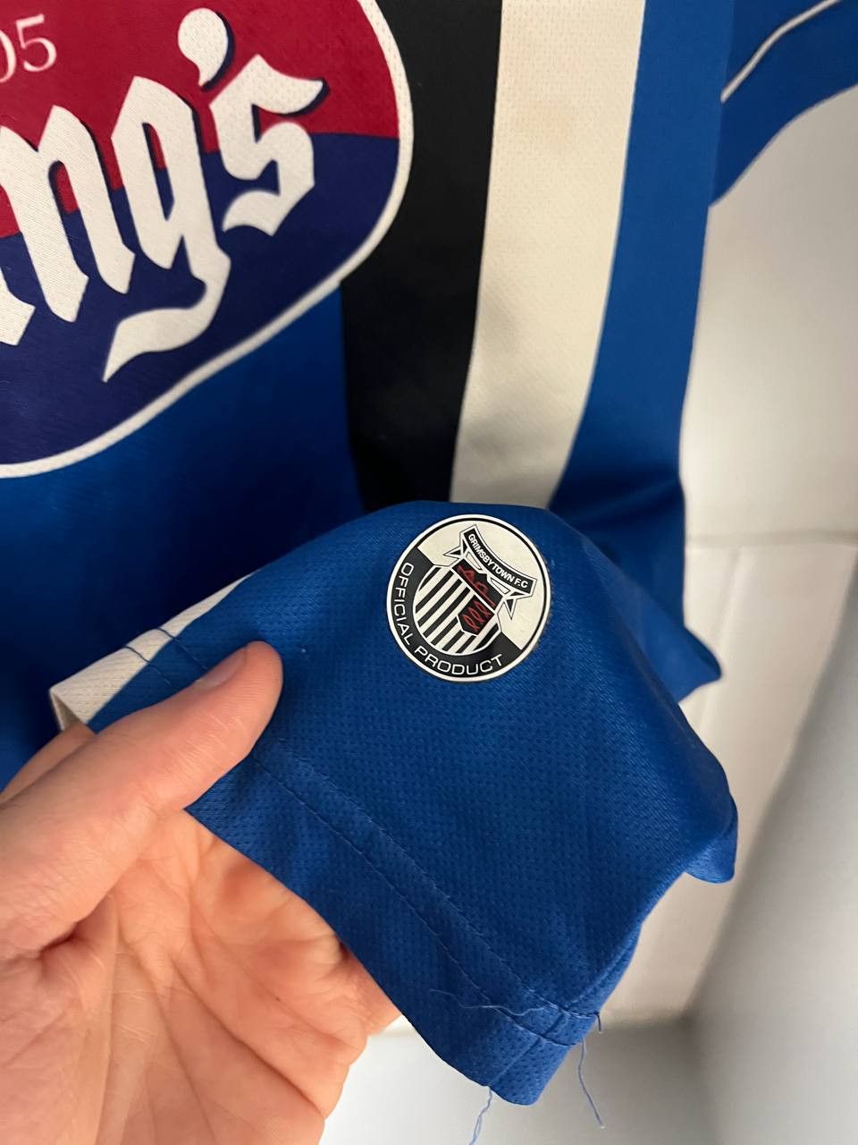 Vintage VERY RARE ERREA FC GRIMSBY TOWN ENGLAND RETRO SOCCER JERSEY Size US M / EU 48-50 / 2 - 10 Thumbnail