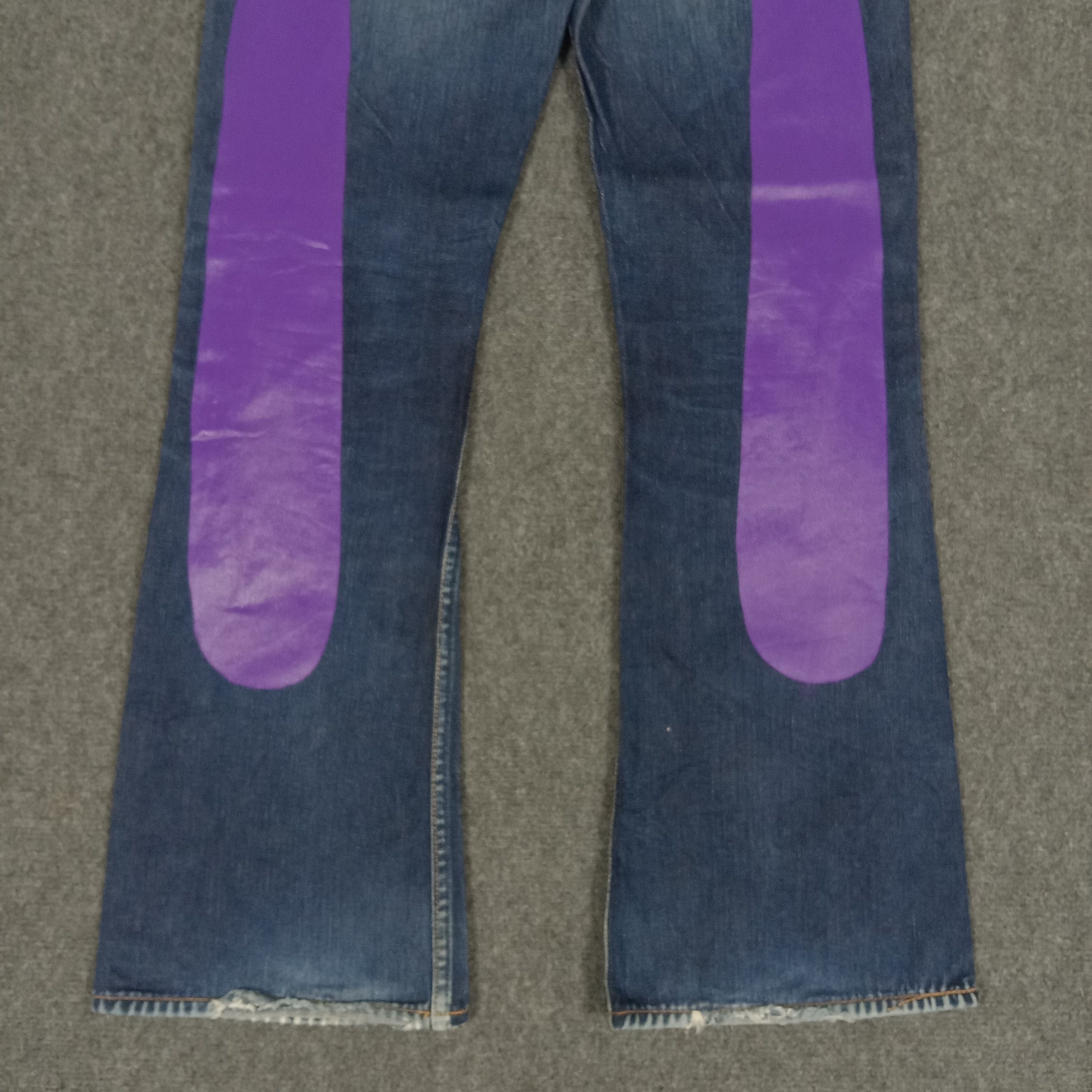 Evisu × Vintage Evis Japanese Brand Daicock Custom Art Bootcut Jeans Size 30" / US 8 / IT 44 - 3 Thumbnail
