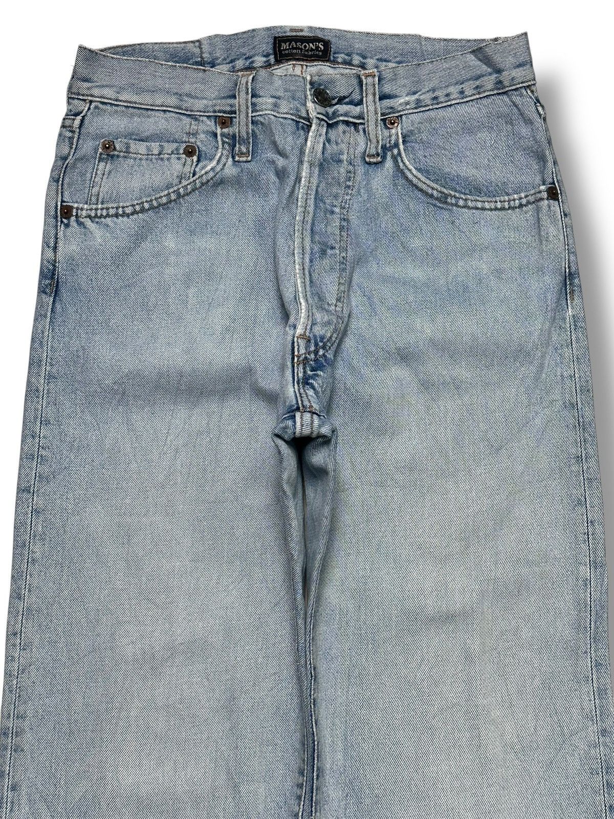 Mason's Vintage MASON’S “Silverstone” Straight Jean With Faded Wash Size US 29 - 2 Thumbnail