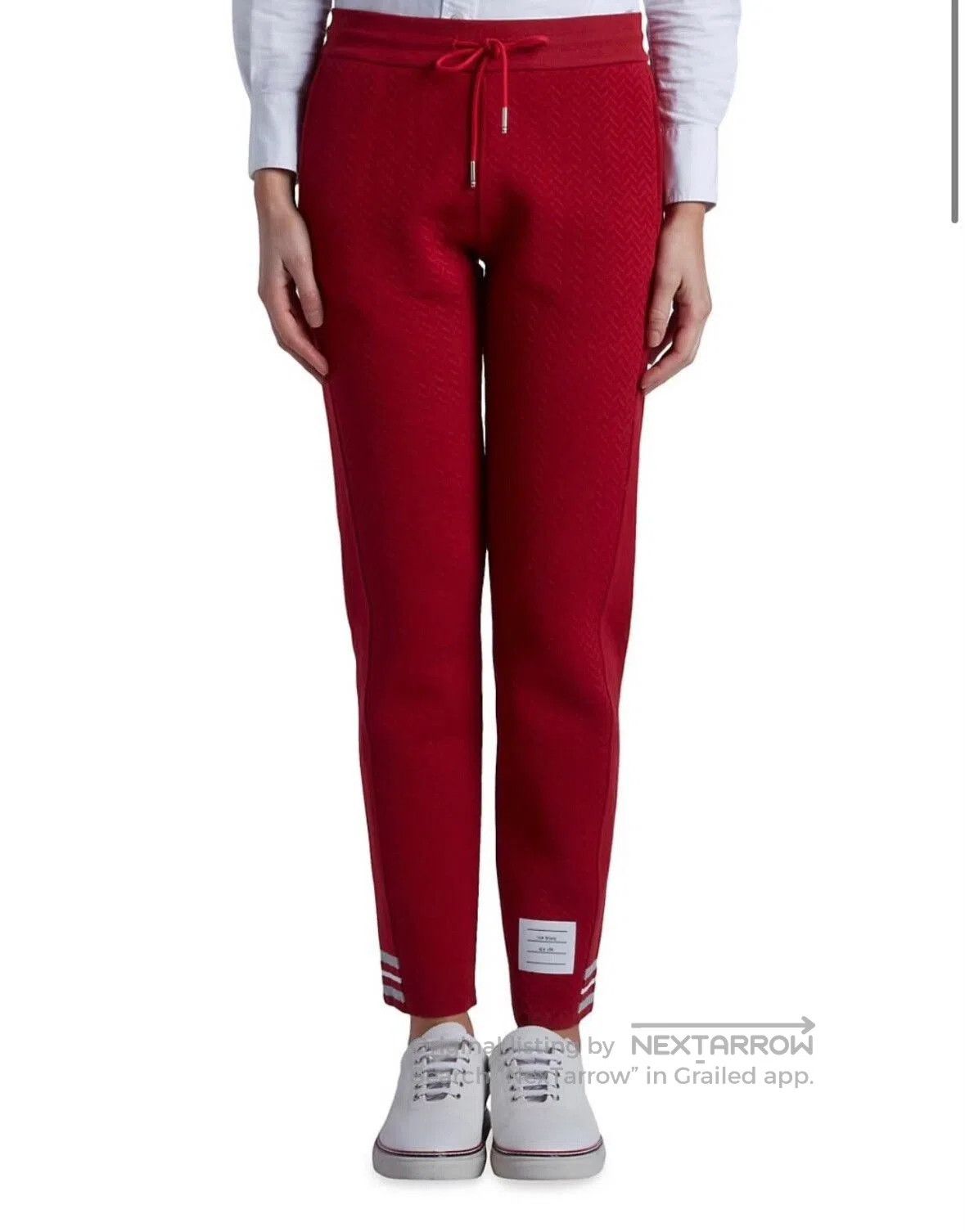 Thom Browne Thom Browne Women's Red Athletic Sweatpants. Size 39" - 2 Thumbnail