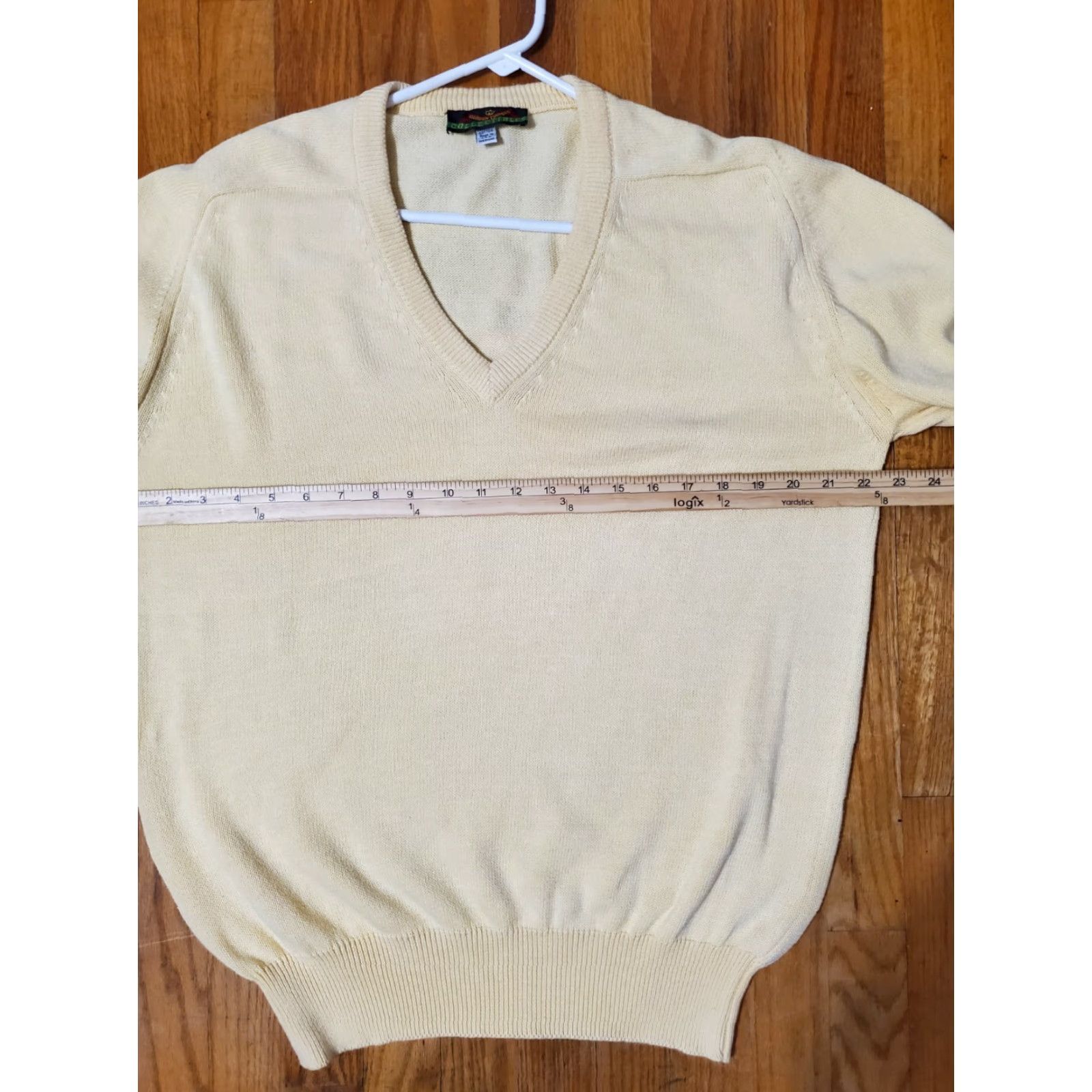 Vintage Gordon Thomas Collectibles Sweater V Neck Yellow Size M USA Egyptian Cotton Cable-Knit Pullover Mens Regular Size US M / EU 48-50 / 2 - 6 Thumbnail