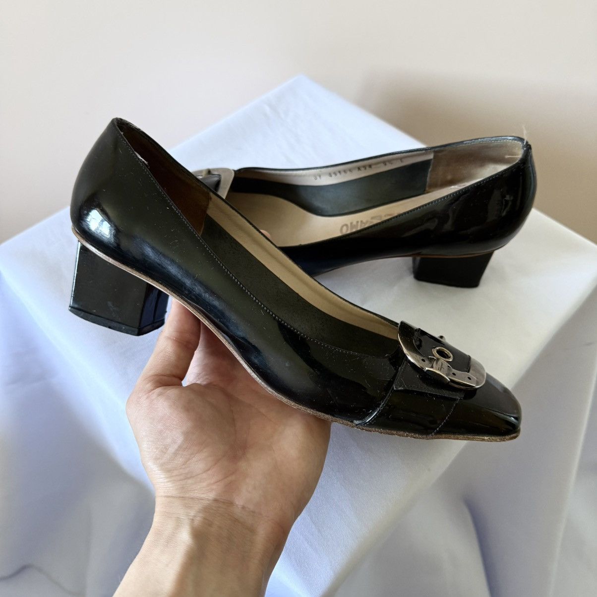 Salvatore Ferragamo RARE Salvatore Ferragamo Belt Heels Shoes Jil Sander Vibe Size US 9.5 / IT 39.5 - 6 Thumbnail