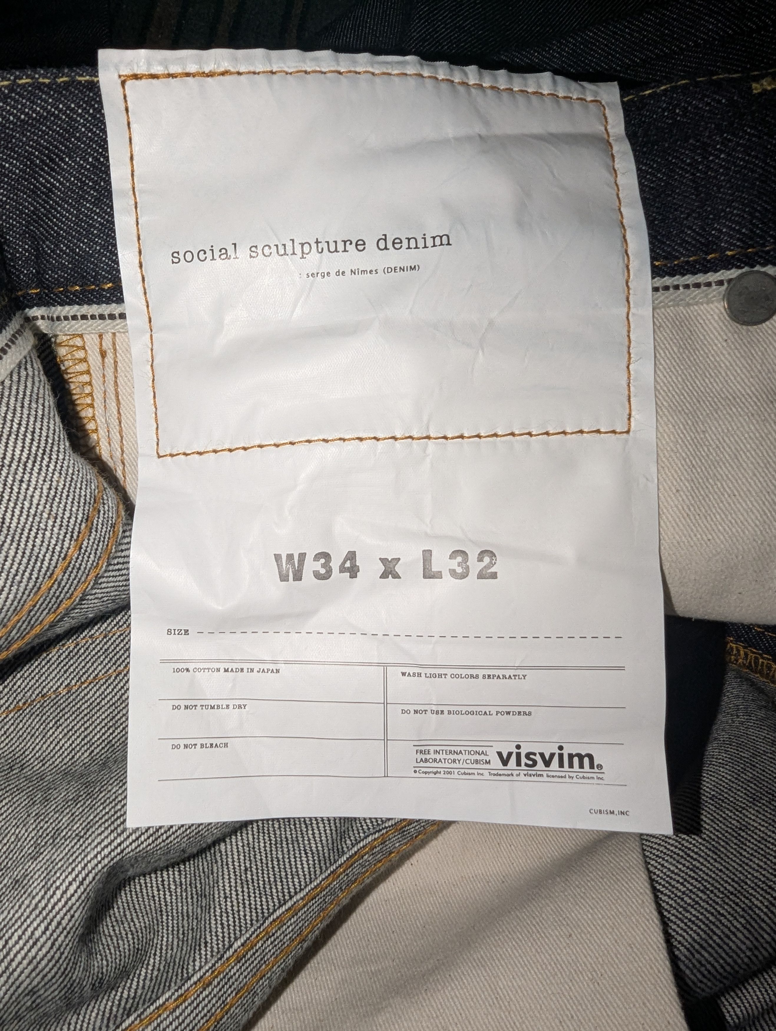 Visvim VISVIM SS24 SOCIAL SCULPTURE 03 SLIM UNWASHED Size US 34 / EU 50 - 6 Thumbnail