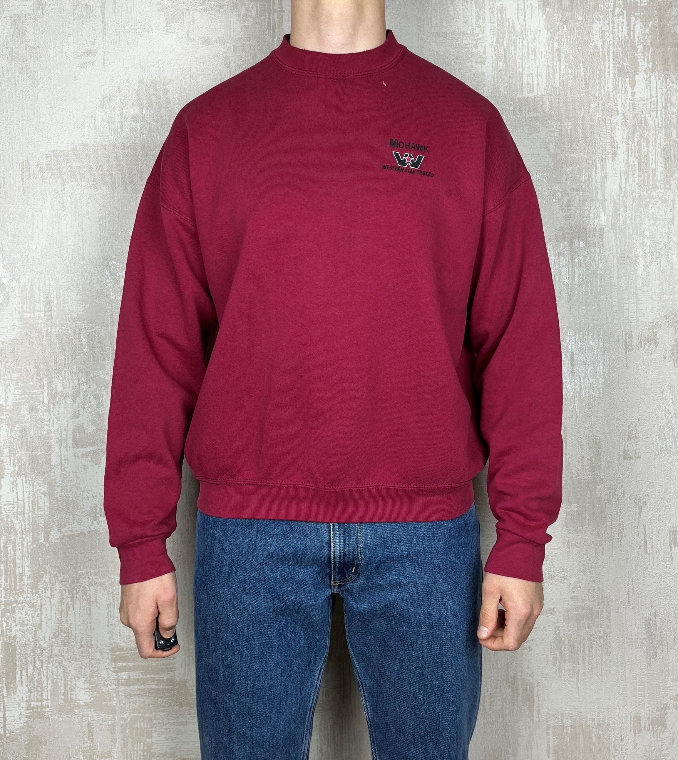 Fruit Of The Loom 90's MOHAWK Western Star Trucks Logo Vintage Sweatshirt USA Size US XL / EU 56 / 4 - 3 Thumbnail