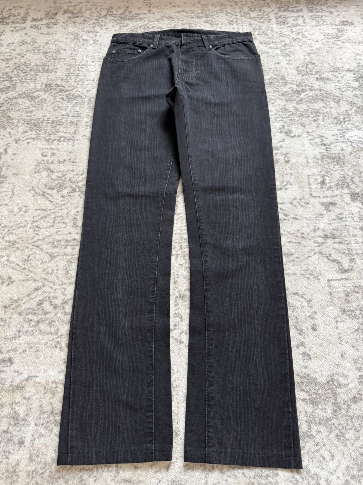 Balenciaga FW12 Balenciaga Wood Grain Texture Archive Denim Jeans Size US 28 / EU 44 - 1 Thumbnail