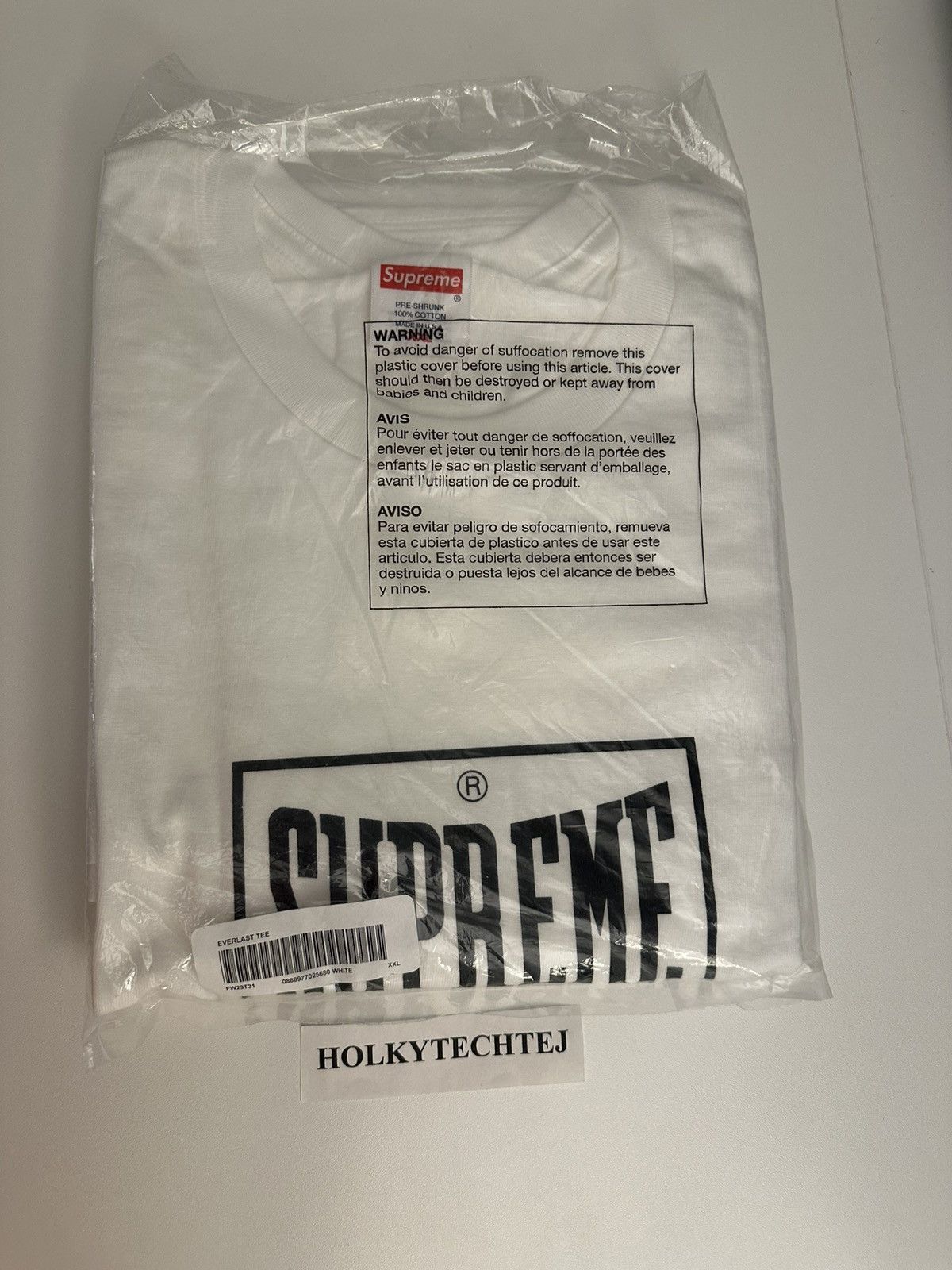 Supreme Supreme Warm Up Tee Size US XXL / EU 58 / 5 - 2 Thumbnail