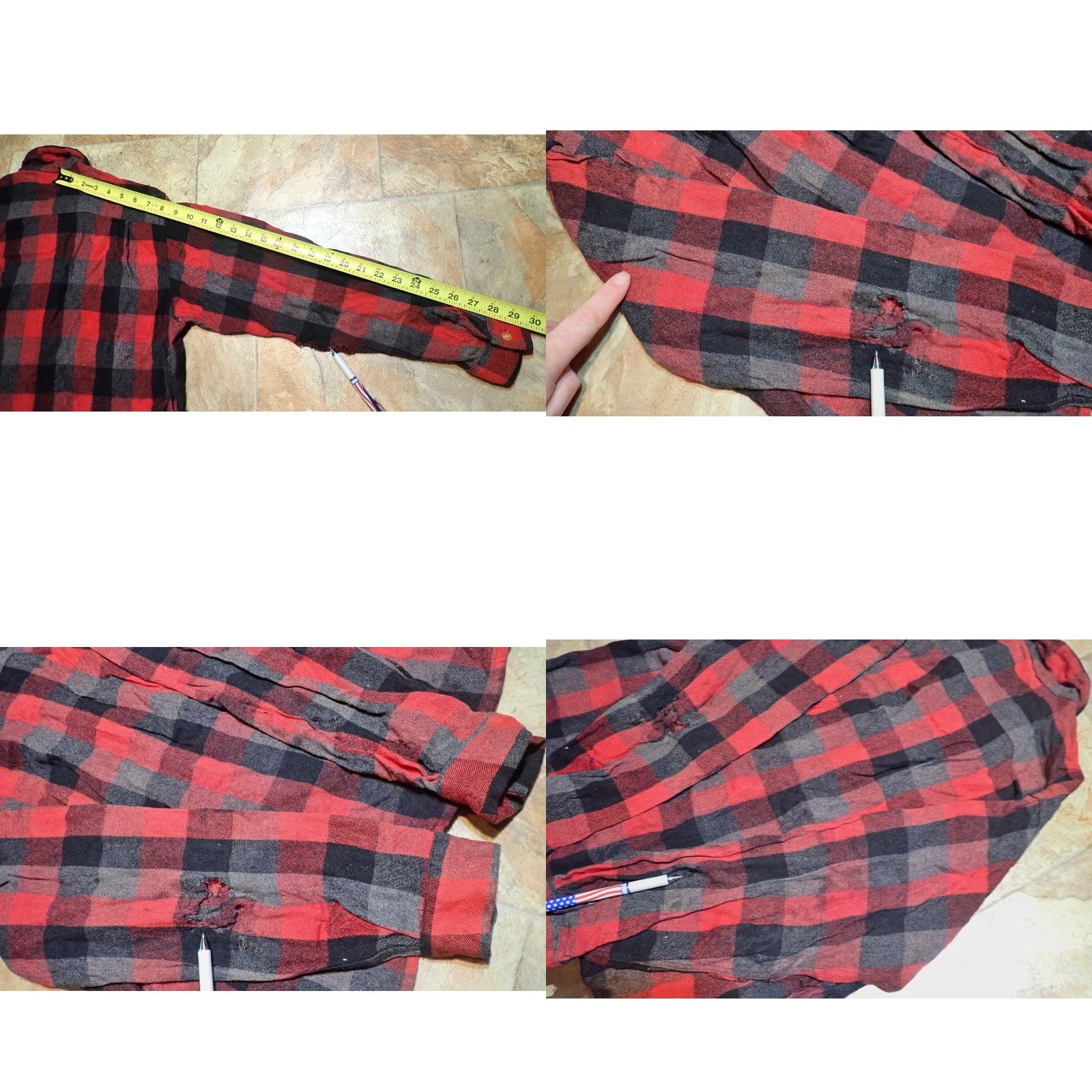 Vintage VINTAGE Maywoods Shirt M Men Wool Flannel Red Black Plaid 50s 60s Workwear Pockets Button-Up Wool or Wool blend Vintage 1950s 1960s Mens Size US M / EU 48-50 / 2 - 10 Thumbnail
