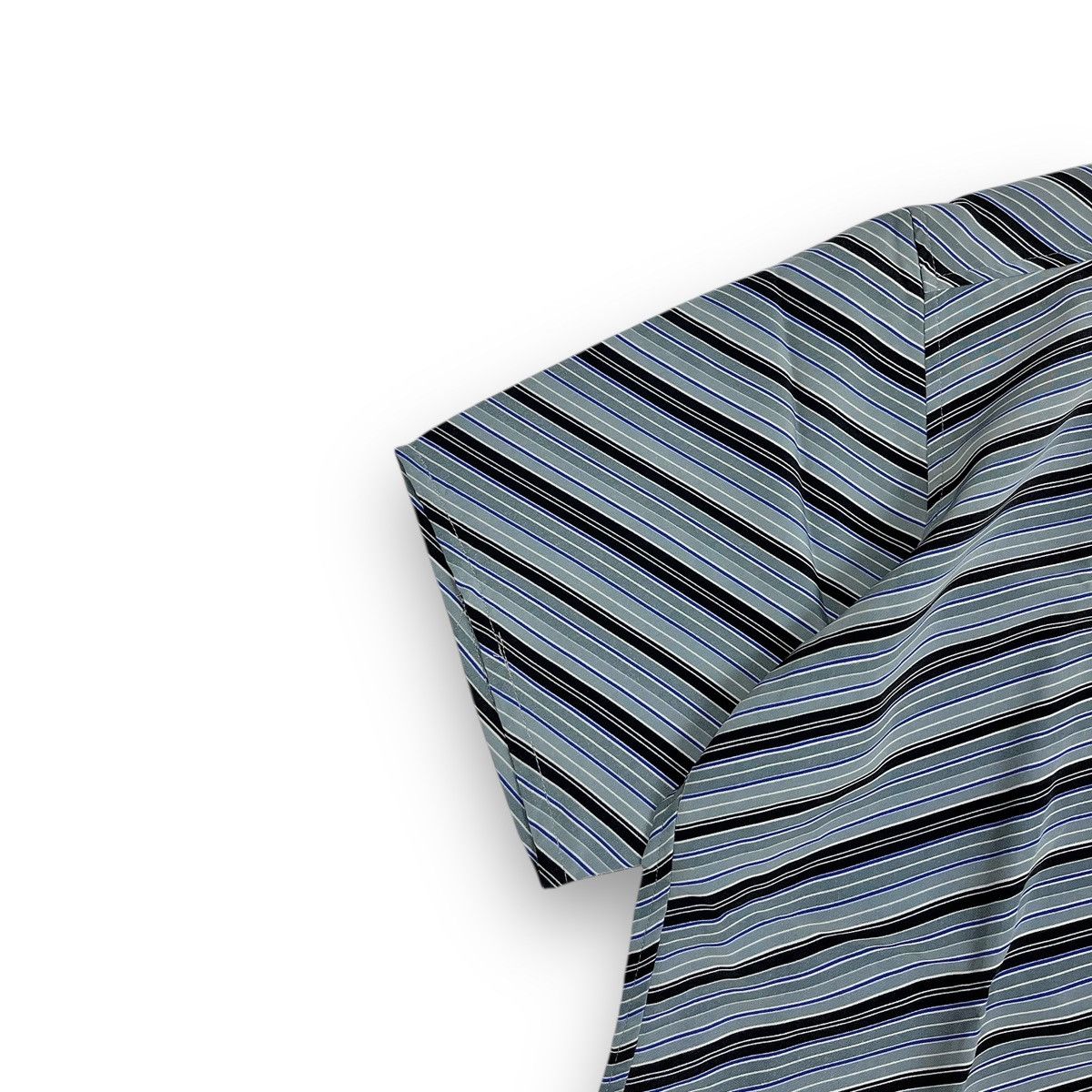 If Six Was Nine × Le Grande Bleu (L.G.B.) × Vintage Atelier Sab Vintage Striped Shirt Slim Fit Size US M / EU 48-50 / 2 - 4 Thumbnail