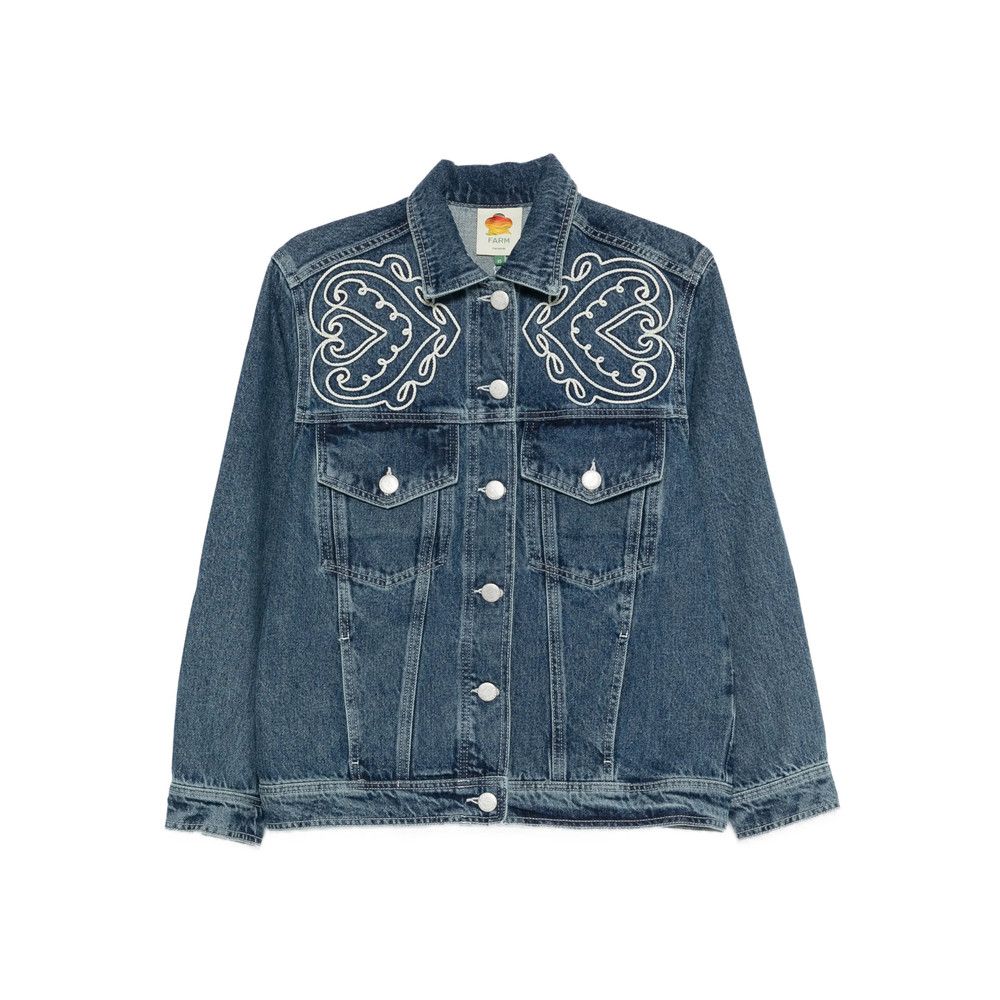 Farm Rio Farm Rio BLUE Jackets - Denim Jackets Size XS / US 0-2 / IT 36-38 - 1 Thumbnail