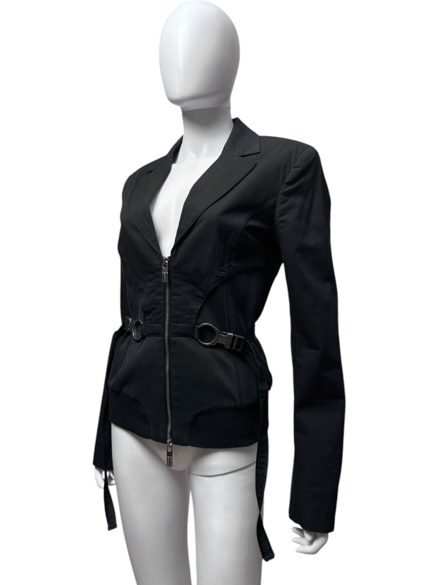 Dirk Bikkembergs S/S 2005 Black Utility Blazer Size L / US 10 / IT 46 - 5 Thumbnail