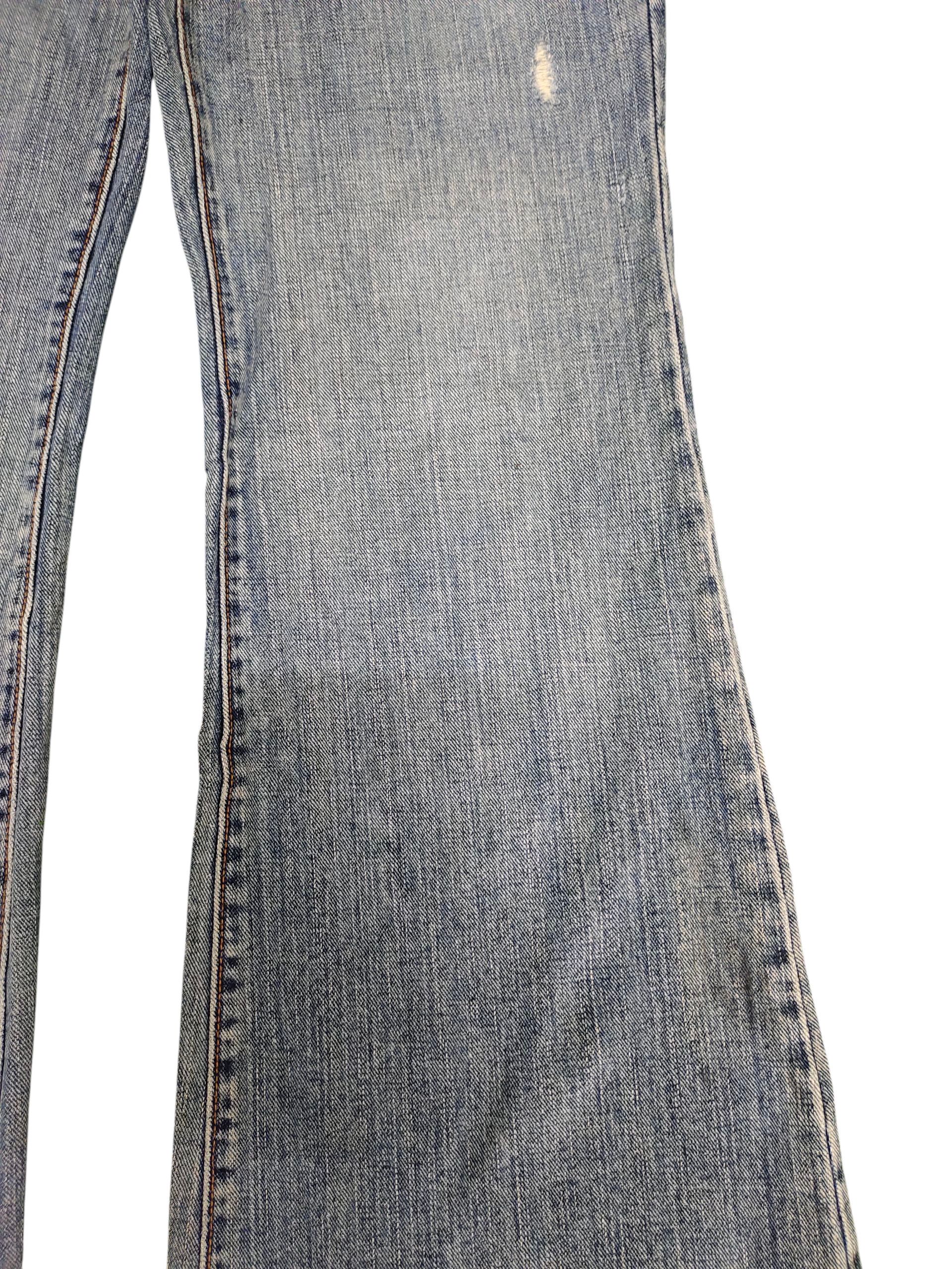 If Six Was Nine Flare Jeans Gap Distress Denim Bootcut Low Rise Size US 32 / EU 48 - 4 Thumbnail